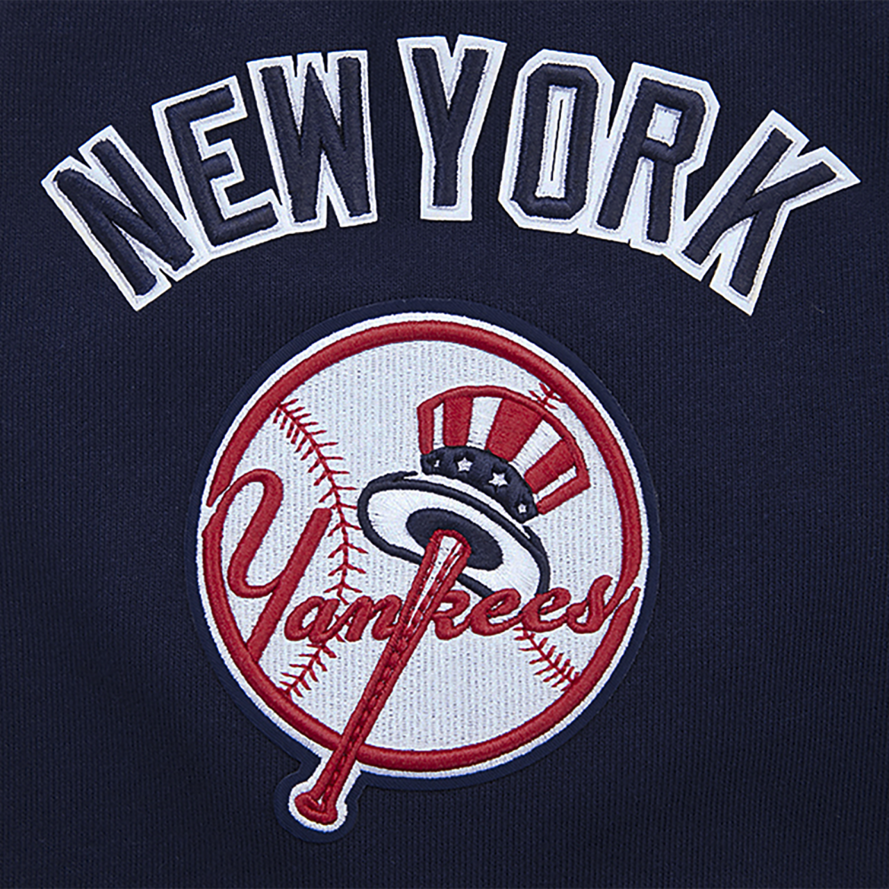 Pro Standard YANKEES MASH UP RIB FLC PO HOODIE Image 7 of 8. Tap to open photo gallery.