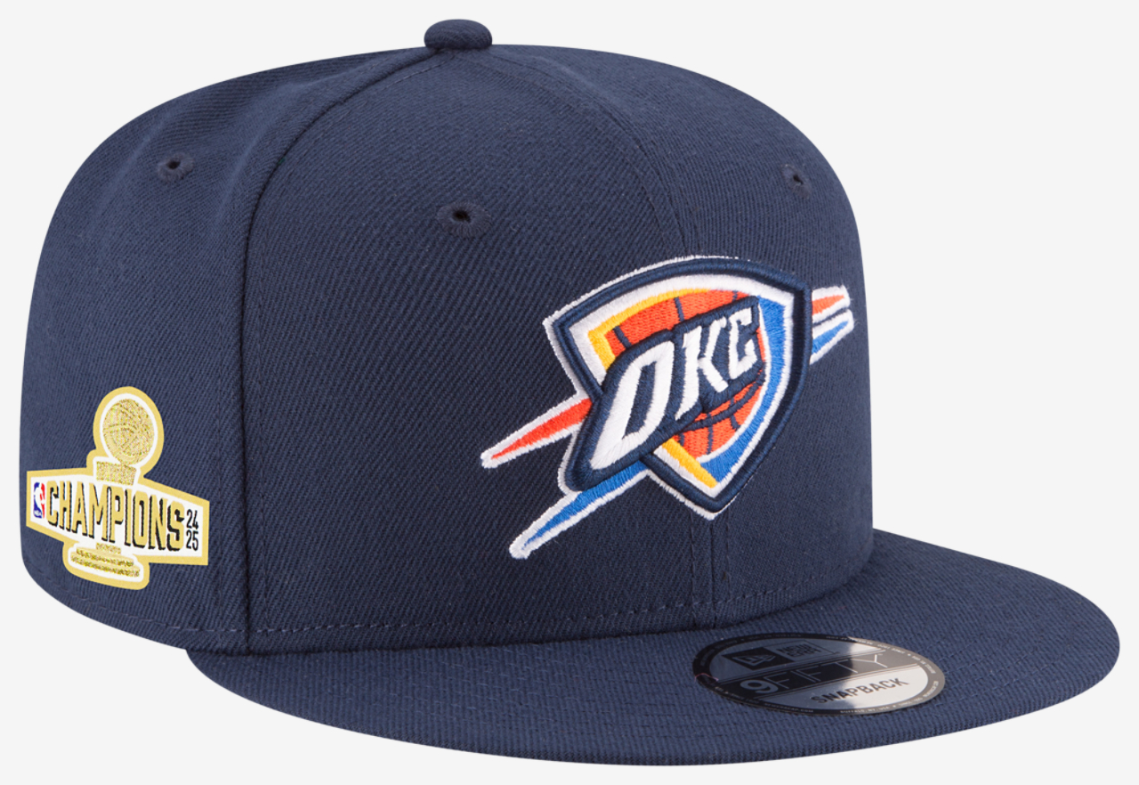 New Era Thunder NBA 9FIFTY OTC 2025 Champions Cap Image 3 of 6. Tap to open photo gallery.