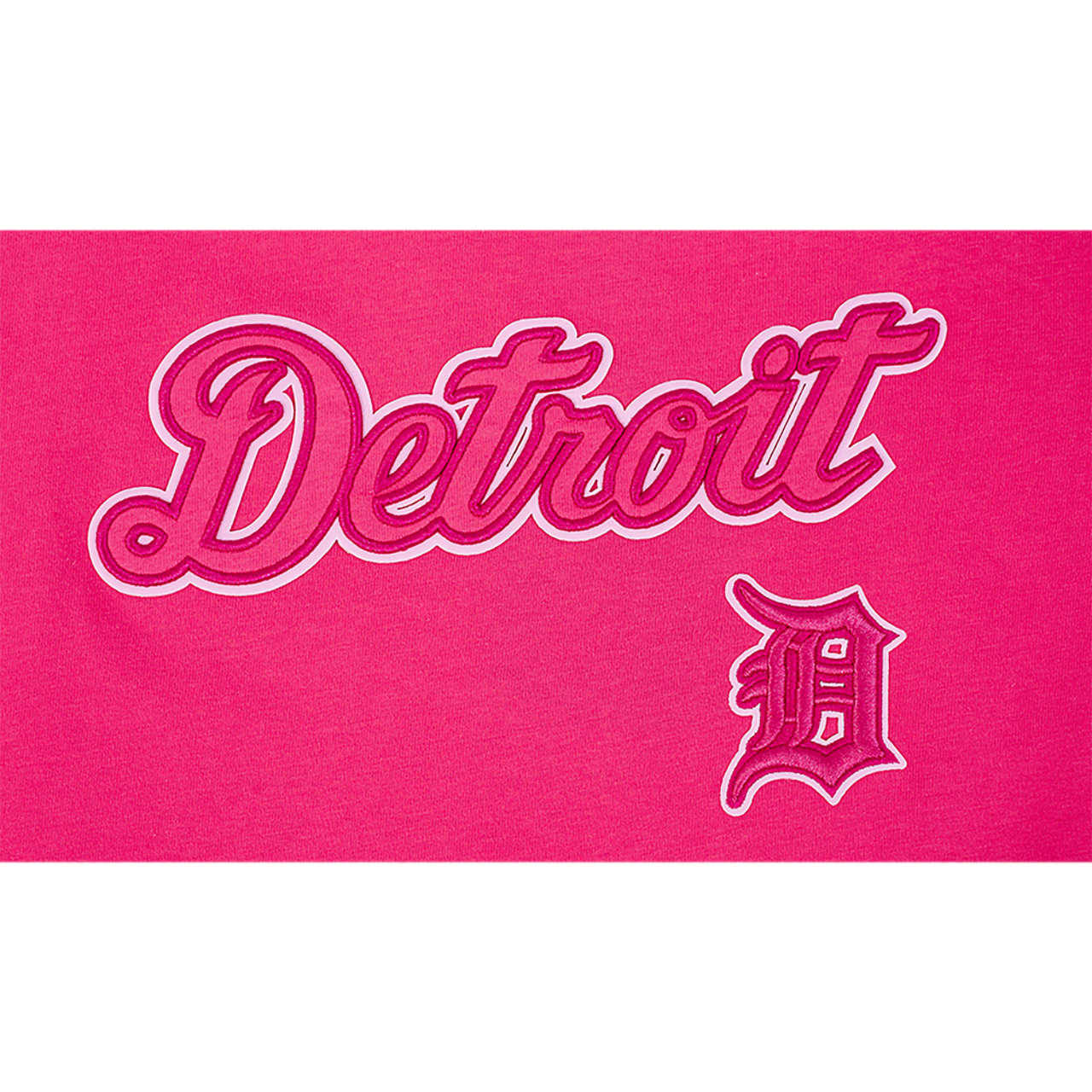 Pro Standard Detroit Tigers Triple Pink Ss Boxy Tee Image 5 of 6. Tap to open photo gallery.