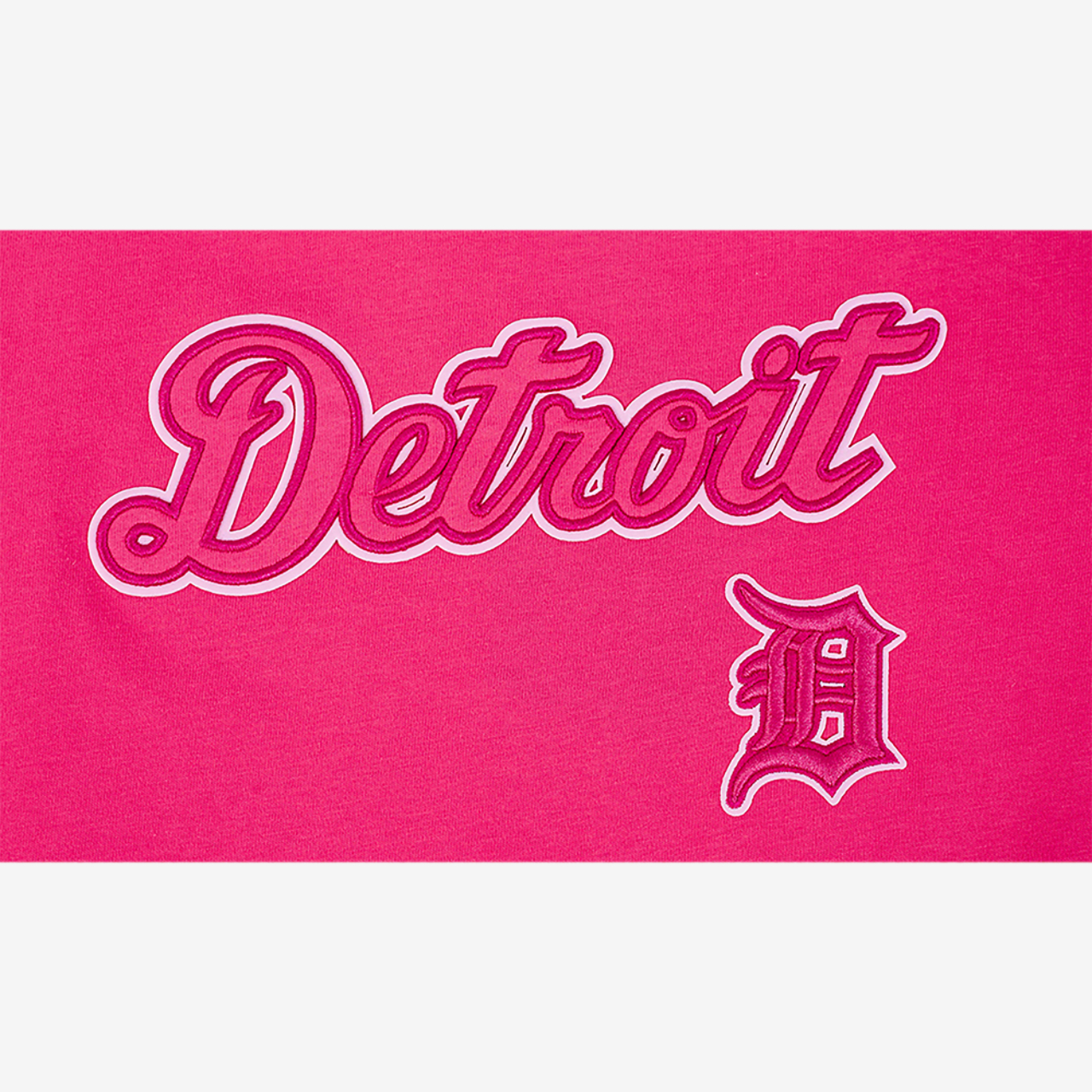 Pro Standard Detroit Tigers Triple Pink Ss Boxy Tee Image 5 of 6. Tap to open photo gallery.