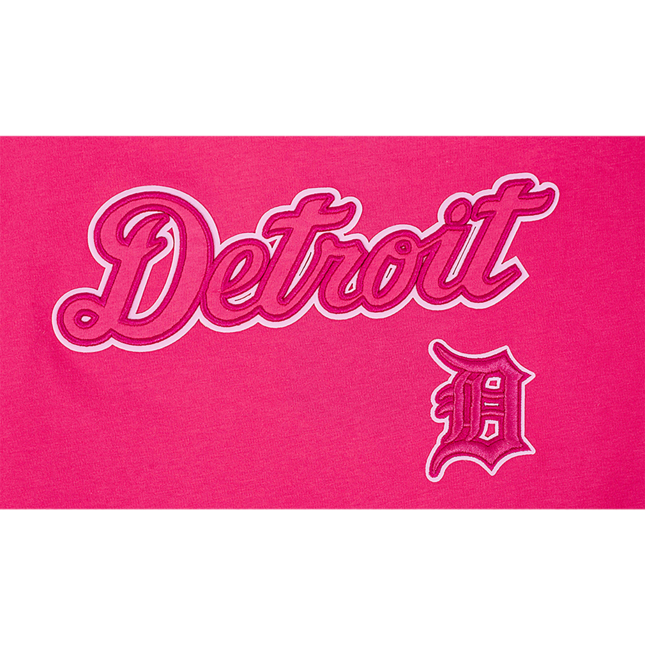 Pro Standard Detroit Tigers Triple Pink Ss Boxy Tee Image 5 of 6. Tap to open photo gallery.