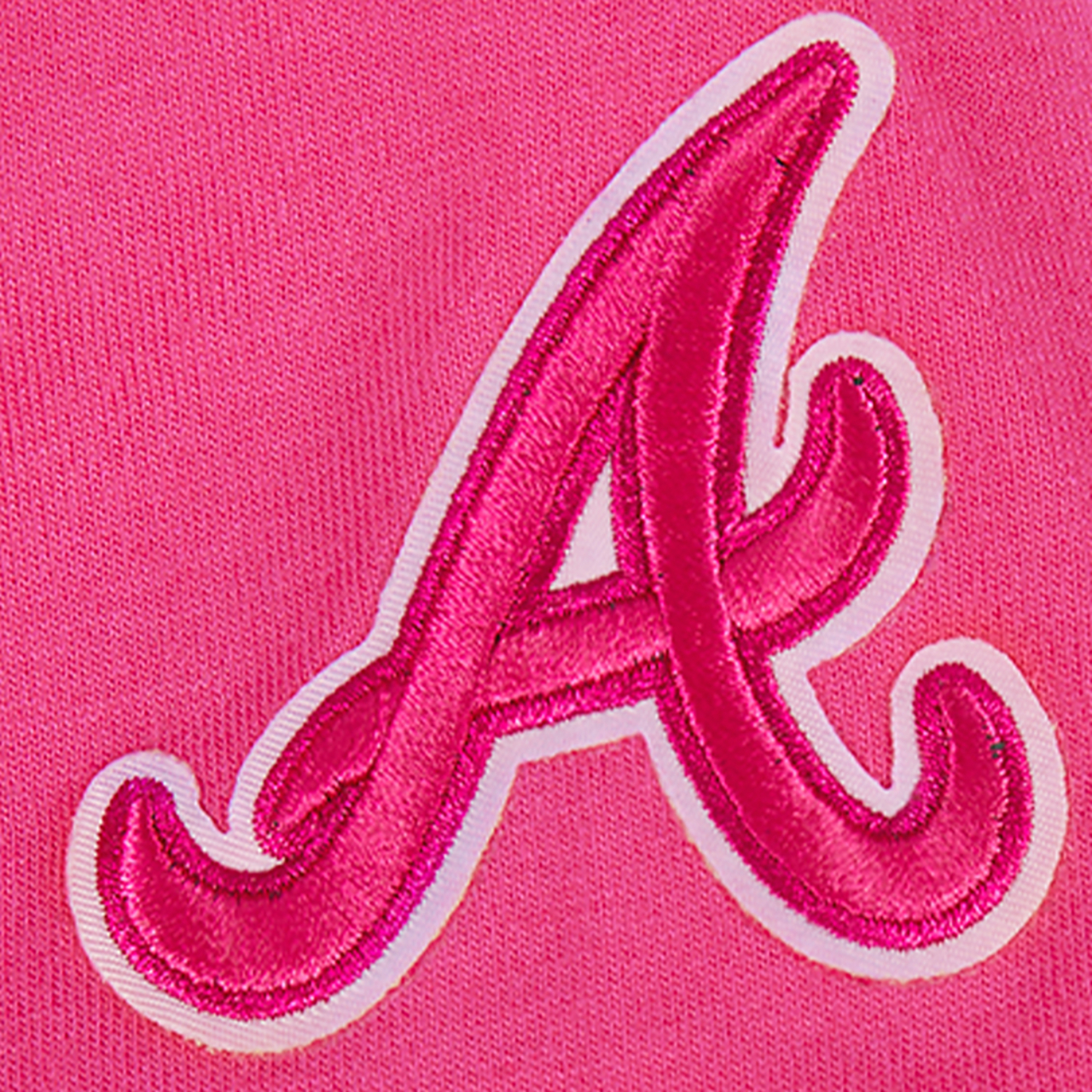 Pro Standard Atlanta Braves Triple Pink Ss Boxy Tee Image 6 of 6. Tap to open photo gallery.