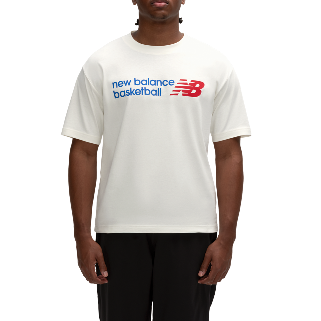 New Balance Basketball Logo Graphic T-Shirt Image 1 of 2. Tap to open photo gallery.