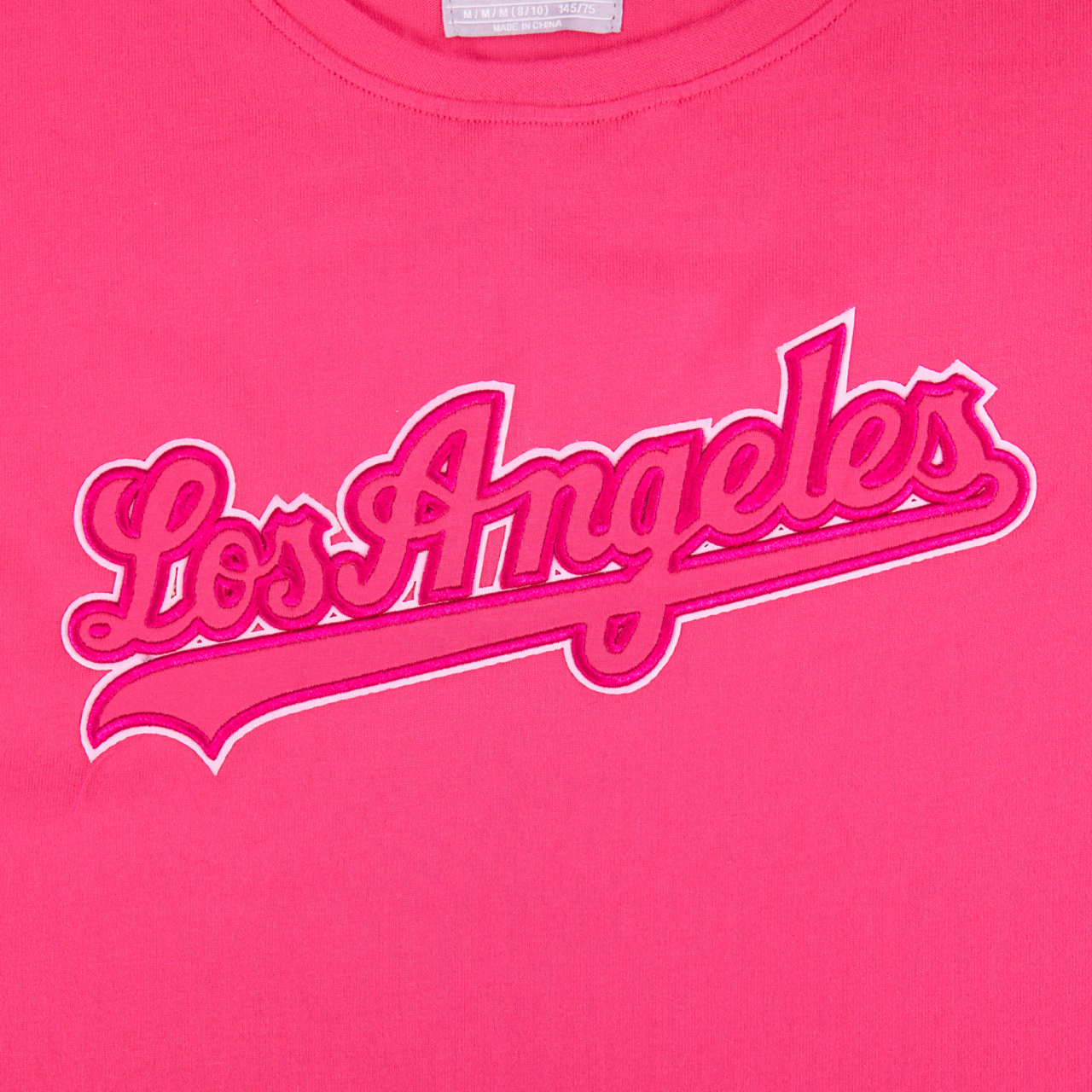 Pro Standard Los Angeles Dodgers Triple Pink Ss Boxy Tee Image 4 of 5. Tap to open photo gallery.