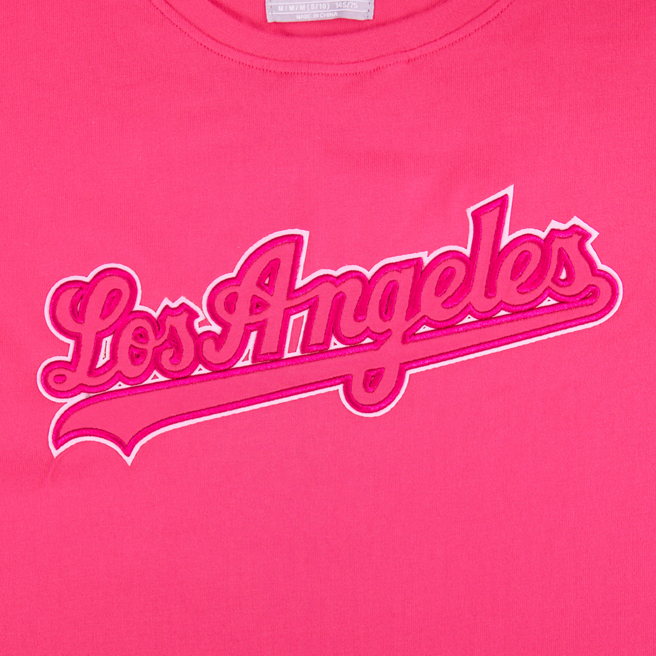 Pro Standard Los Angeles Dodgers Triple Pink Ss Boxy Tee Image 4 of 5. Tap to open photo gallery.