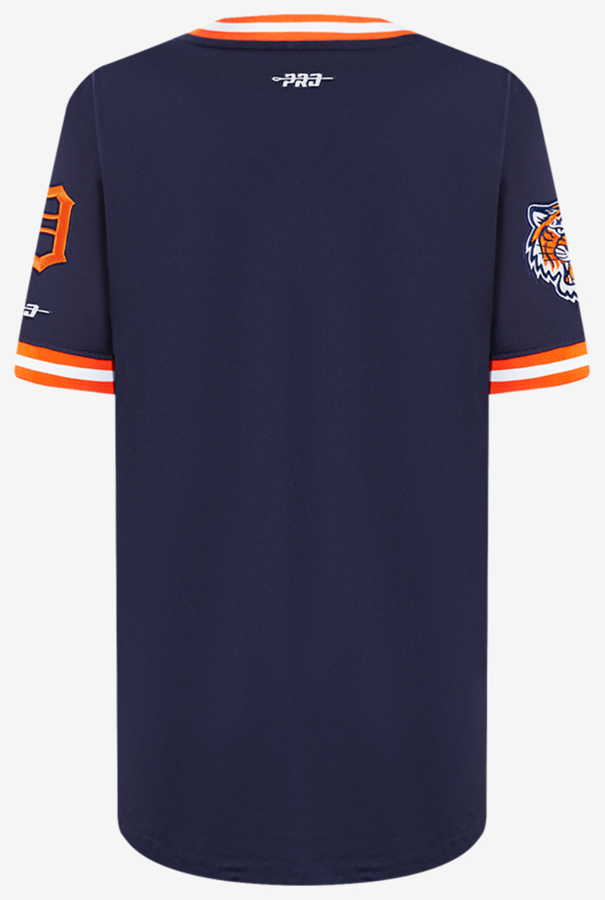 Pro Standard Detroit Tigers Classic Ss Striped Rib Tee Image 2 of 7. Tap to open photo gallery.