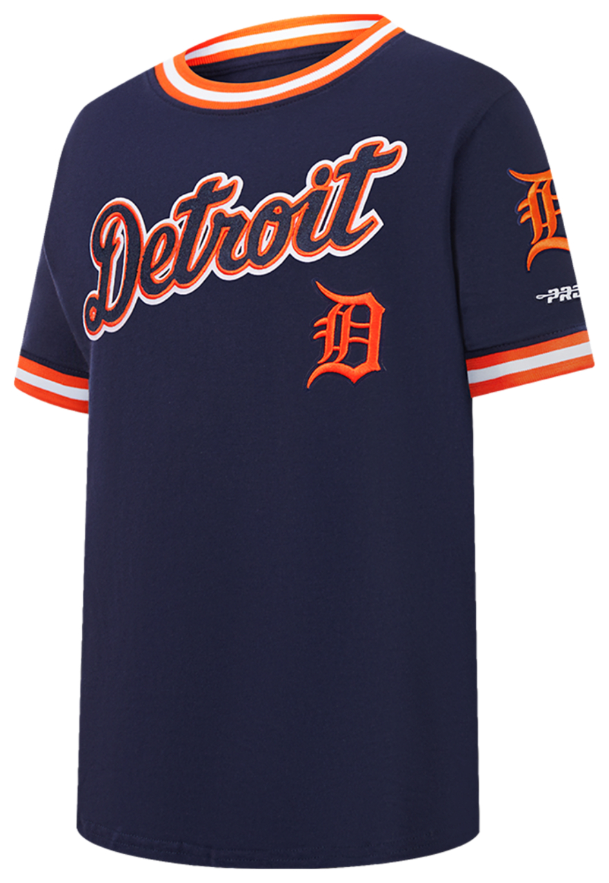 Pro Standard Detroit Tigers Classic Ss Striped Rib Tee Image 3 of 7. Tap to open photo gallery.