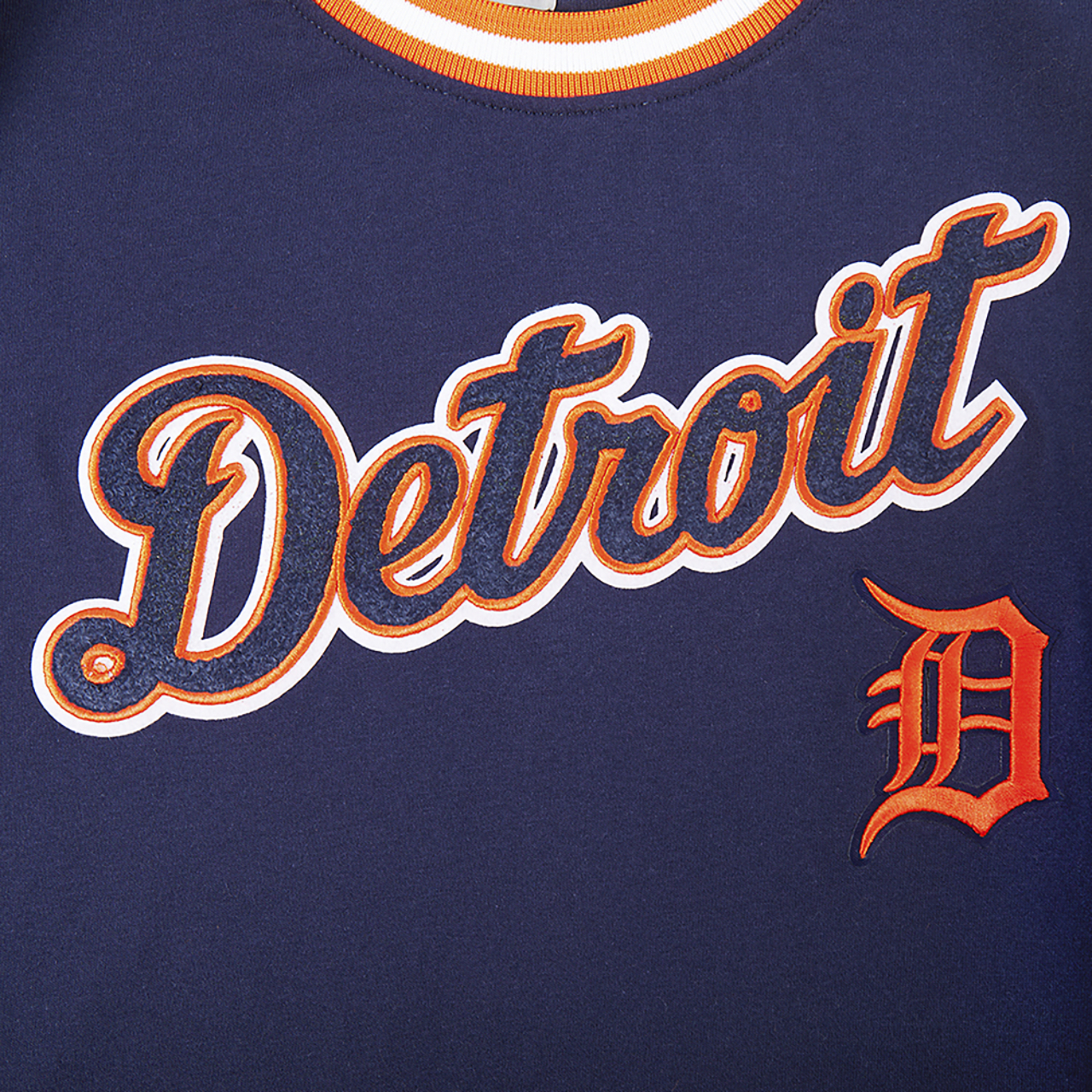 Pro Standard Detroit Tigers Classic Ss Striped Rib Tee Image 5 of 7. Tap to open photo gallery.