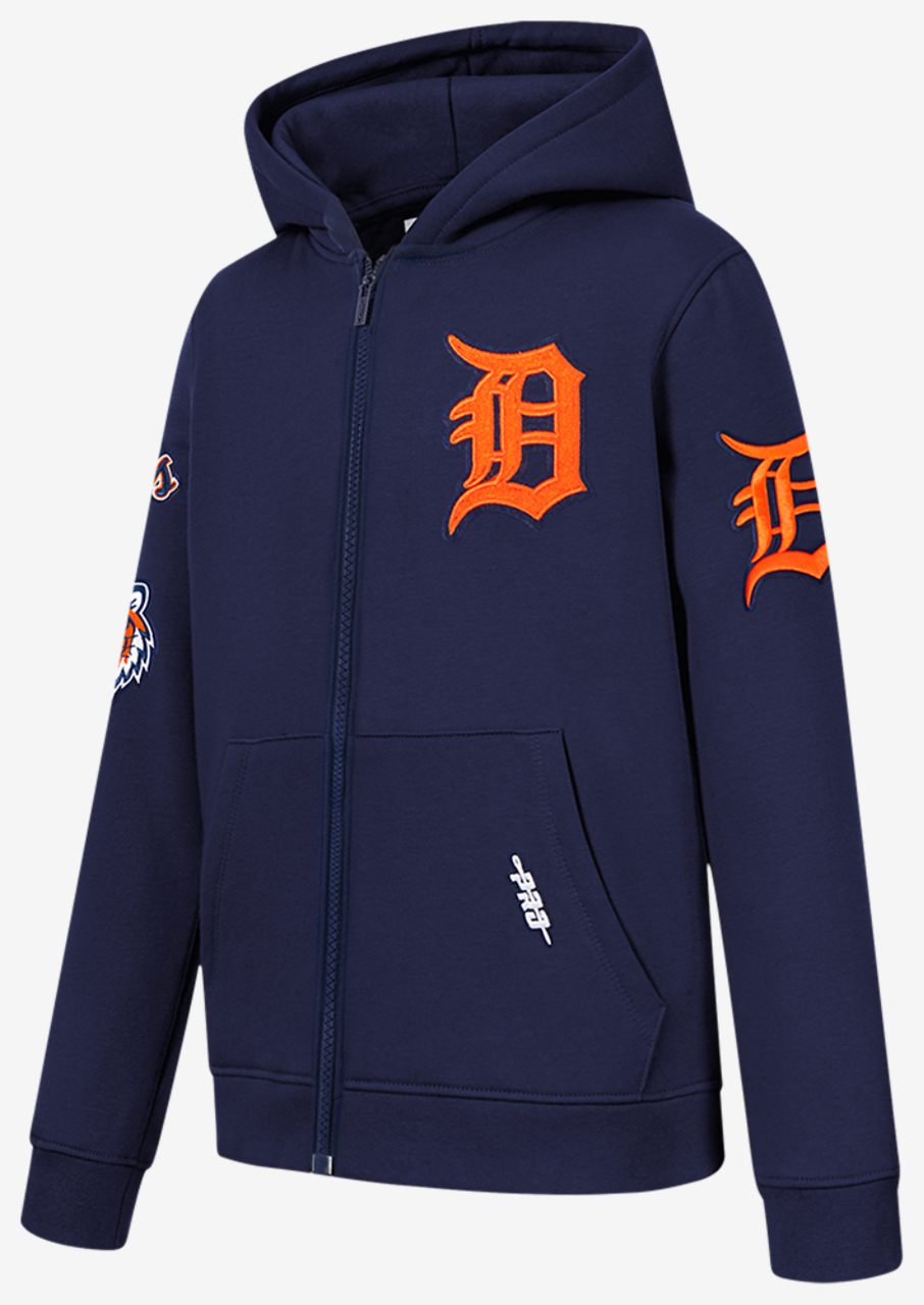 Pro Standard Detroit Tigers Classic Flc Fz Hoodie Image 3 of 9. Tap to open photo gallery.