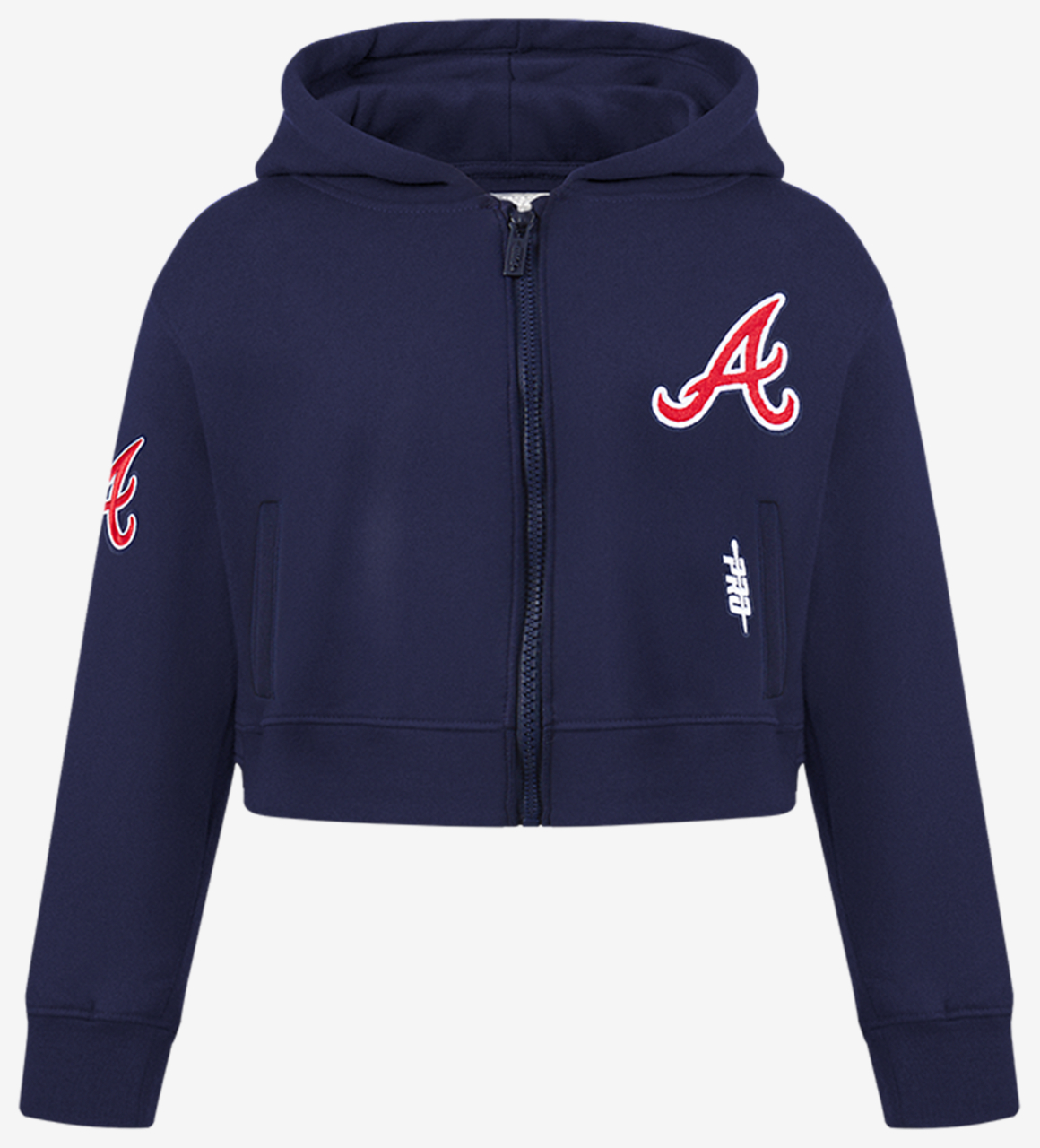 Pro Standard Atlanta Braves Classic Flc Fz Hoodie Image 1 of 7. Tap to open photo gallery.