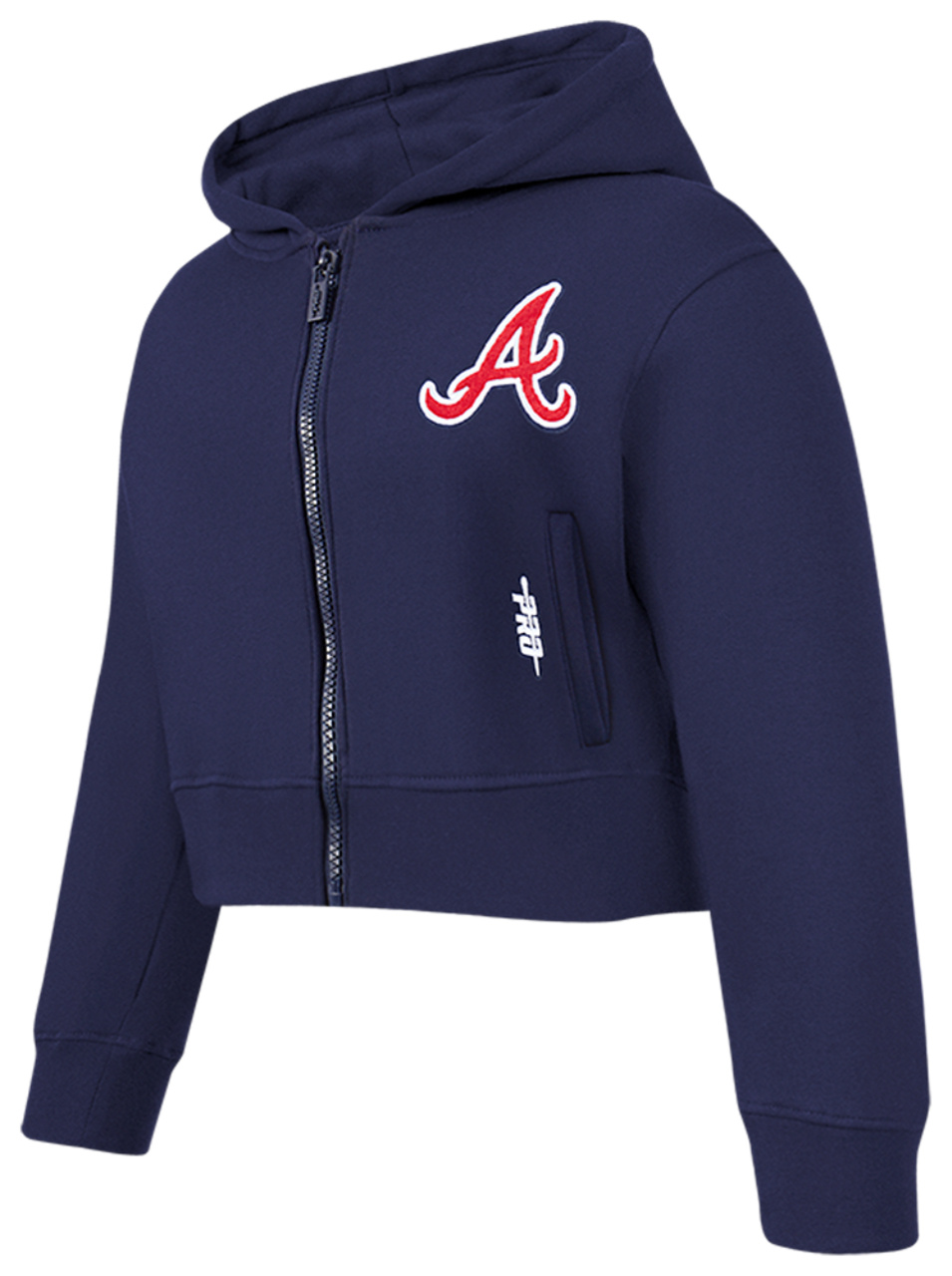 Pro Standard Atlanta Braves Classic Flc Fz Hoodie Image 3 of 7. Tap to open photo gallery.