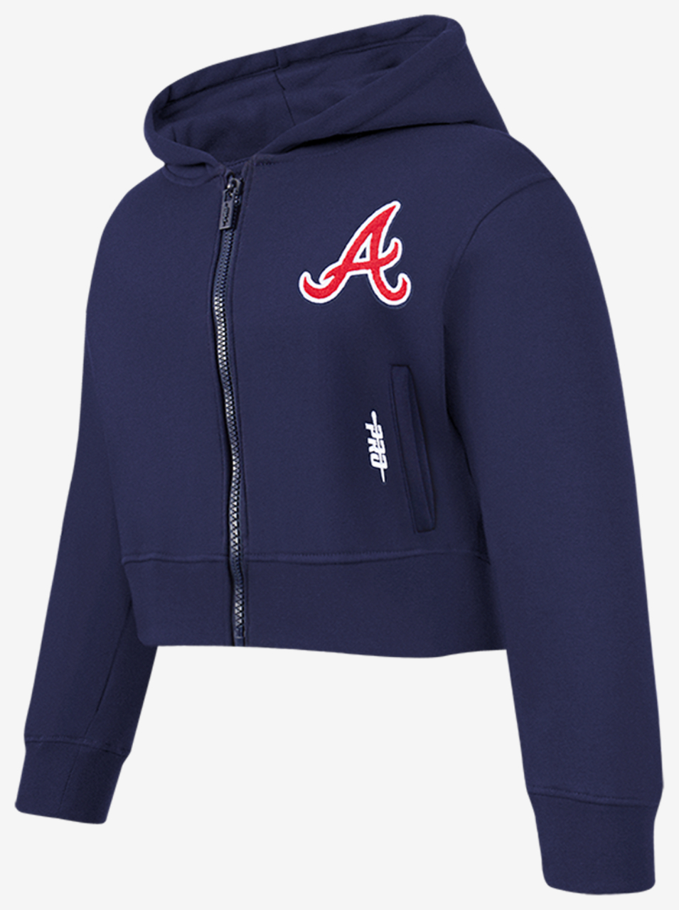 Pro Standard Atlanta Braves Classic Flc Fz Hoodie Image 3 of 7. Tap to open photo gallery.