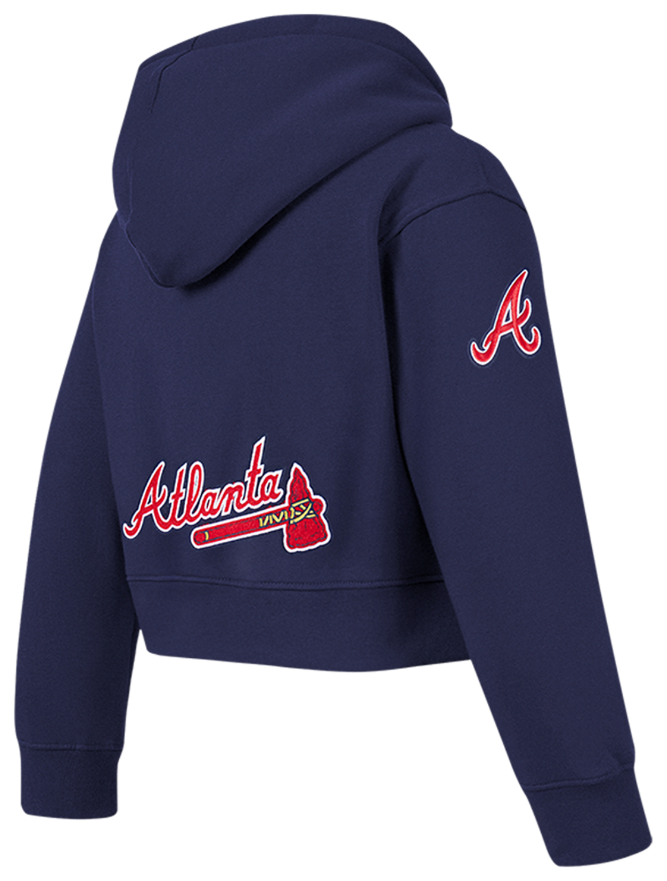Pro Standard Atlanta Braves Classic Flc Fz Hoodie Image 4 of 7. Tap to open photo gallery.