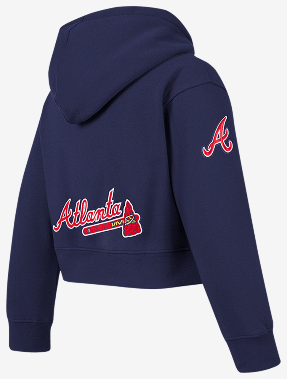 Pro Standard Atlanta Braves Classic Flc Fz Hoodie Image 4 of 7. Tap to open photo gallery.