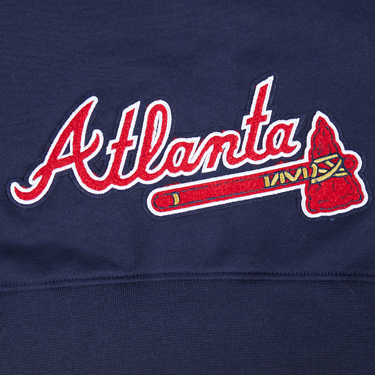 Pro Standard Atlanta Braves Classic Flc Fz Hoodie Image 5 of 7. Tap to open photo gallery.