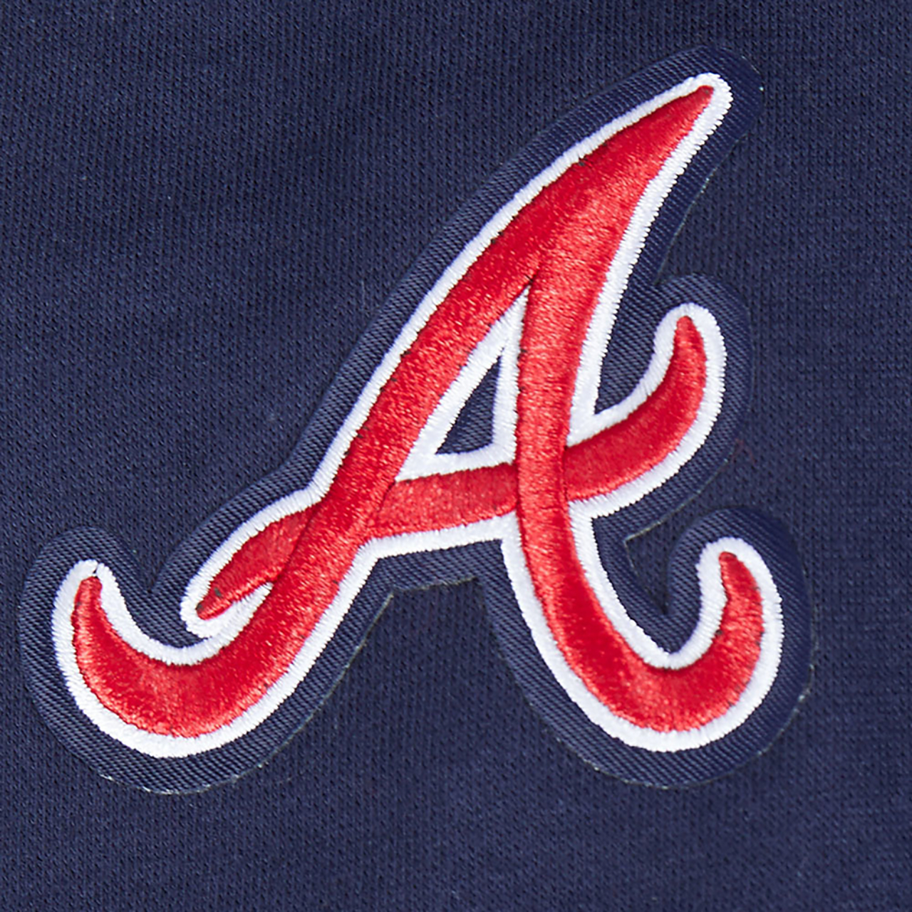 Pro Standard Atlanta Braves Classic Flc Fz Hoodie Image 6 of 7. Tap to open photo gallery.