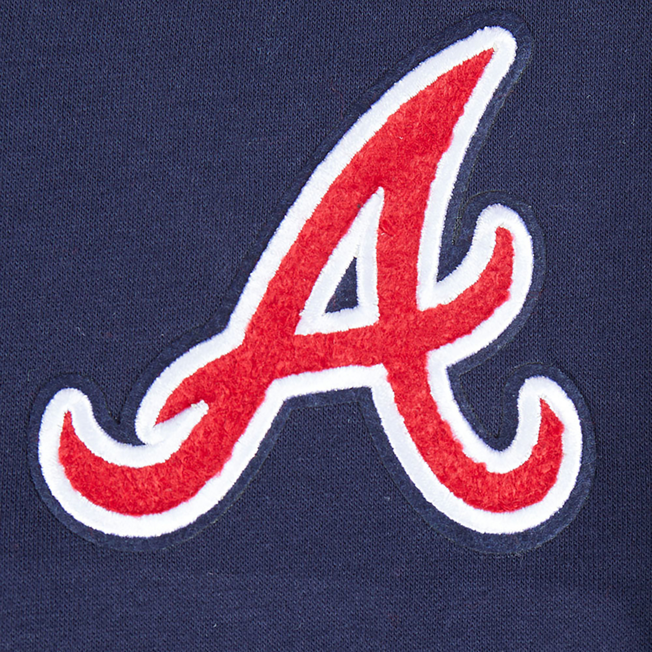 Pro Standard Atlanta Braves Classic Flc Fz Hoodie Image 7 of 7. Tap to open photo gallery.