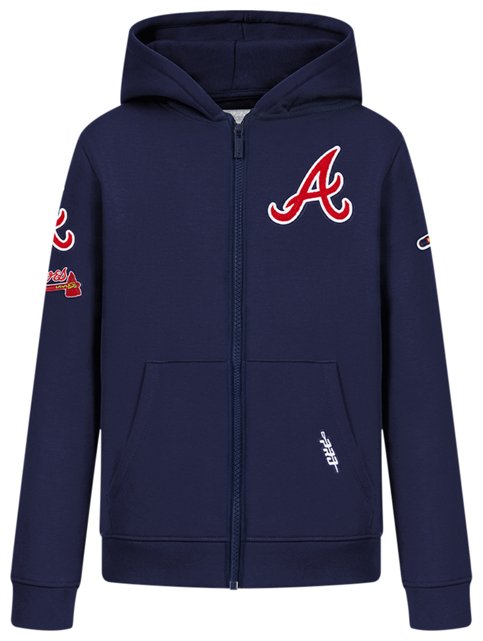 Pro Standard Atlanta Braves Classic Flc Fz Hoodie Image 1 of 8. Tap to open photo gallery.