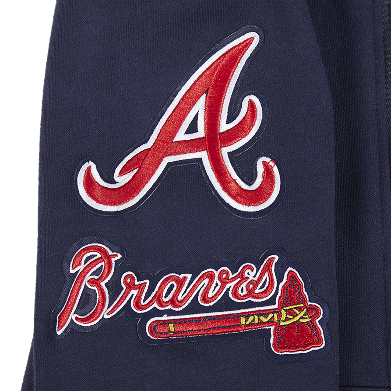 Pro Standard Atlanta Braves Classic Flc Fz Hoodie Image 7 of 8. Tap to open photo gallery.