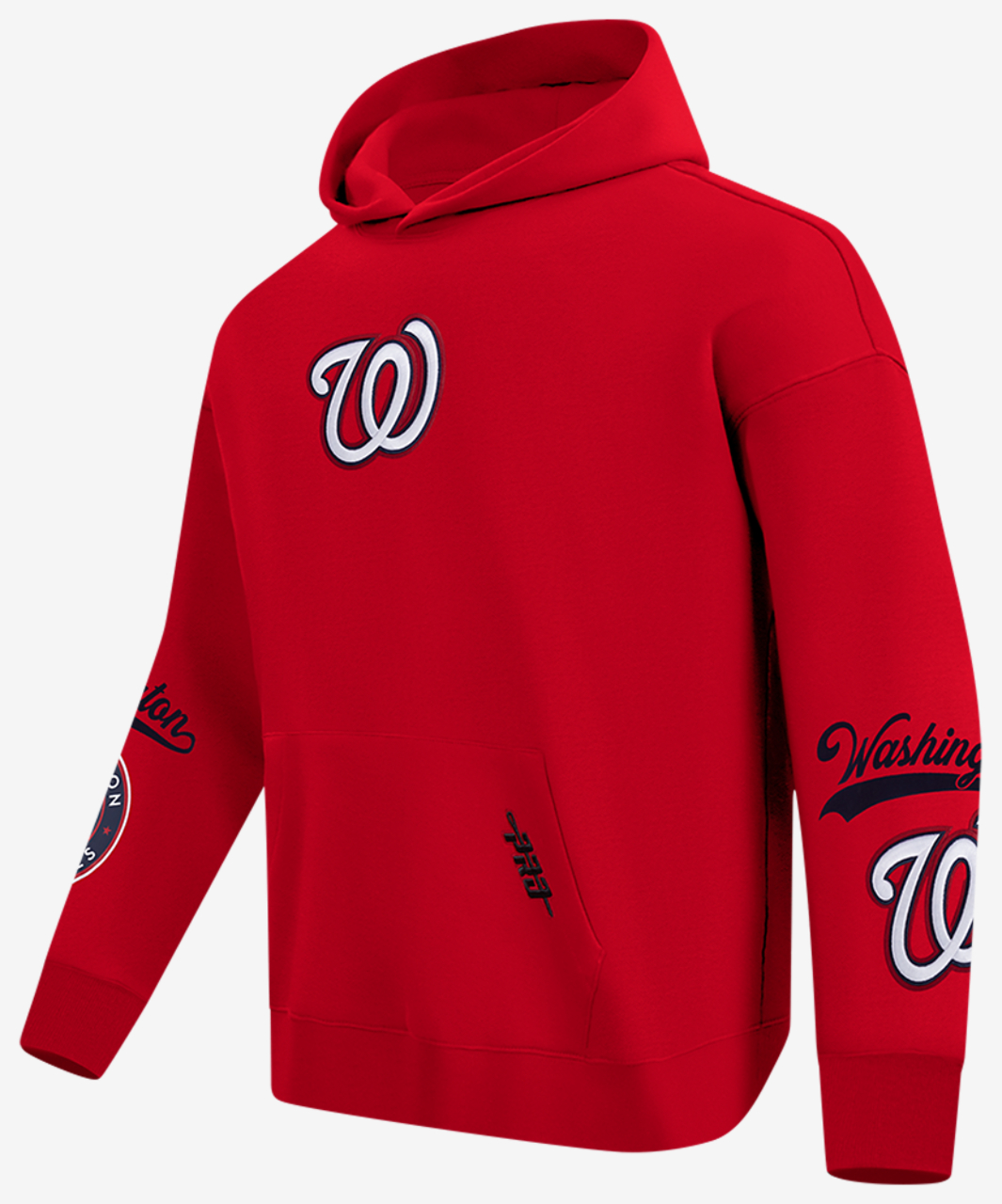 Pro Standard Nationals Living Large Drop Shoulder PO Hoodie Image 3 of 8. Tap to open photo gallery.
