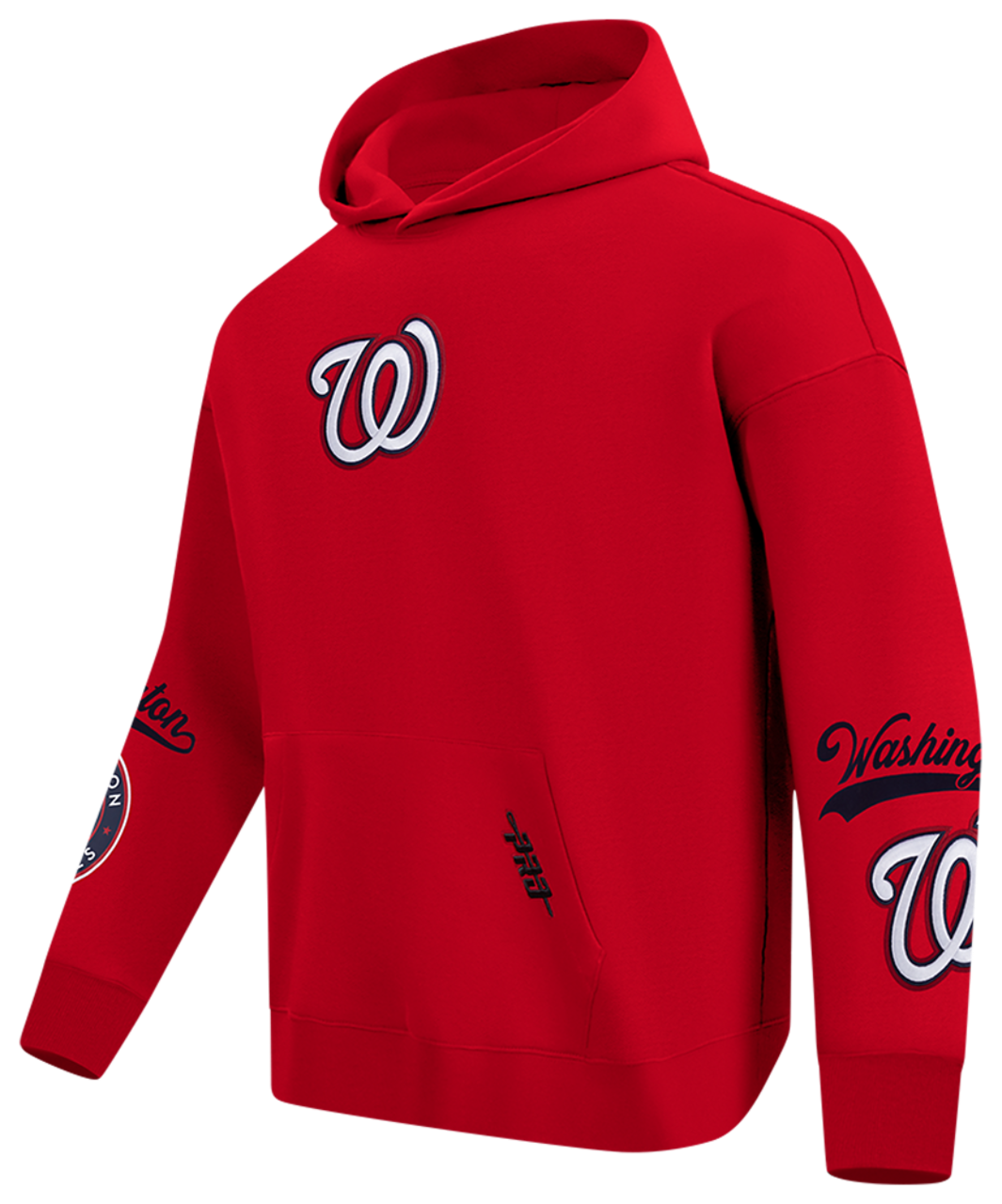 Pro Standard Nationals Living Large Drop Shoulder PO Hoodie Image 3 of 8. Tap to open photo gallery.