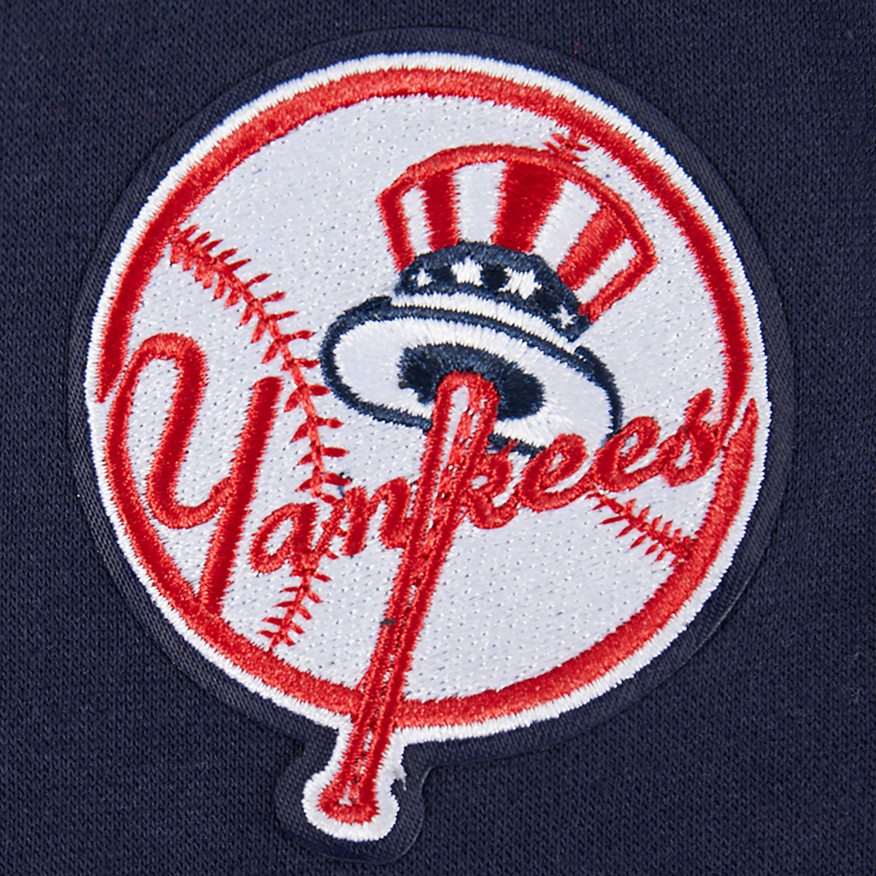 Pro Standard New York Yankees Classic Flc Fz Hoodie Image 8 of 9. Tap to open photo gallery.