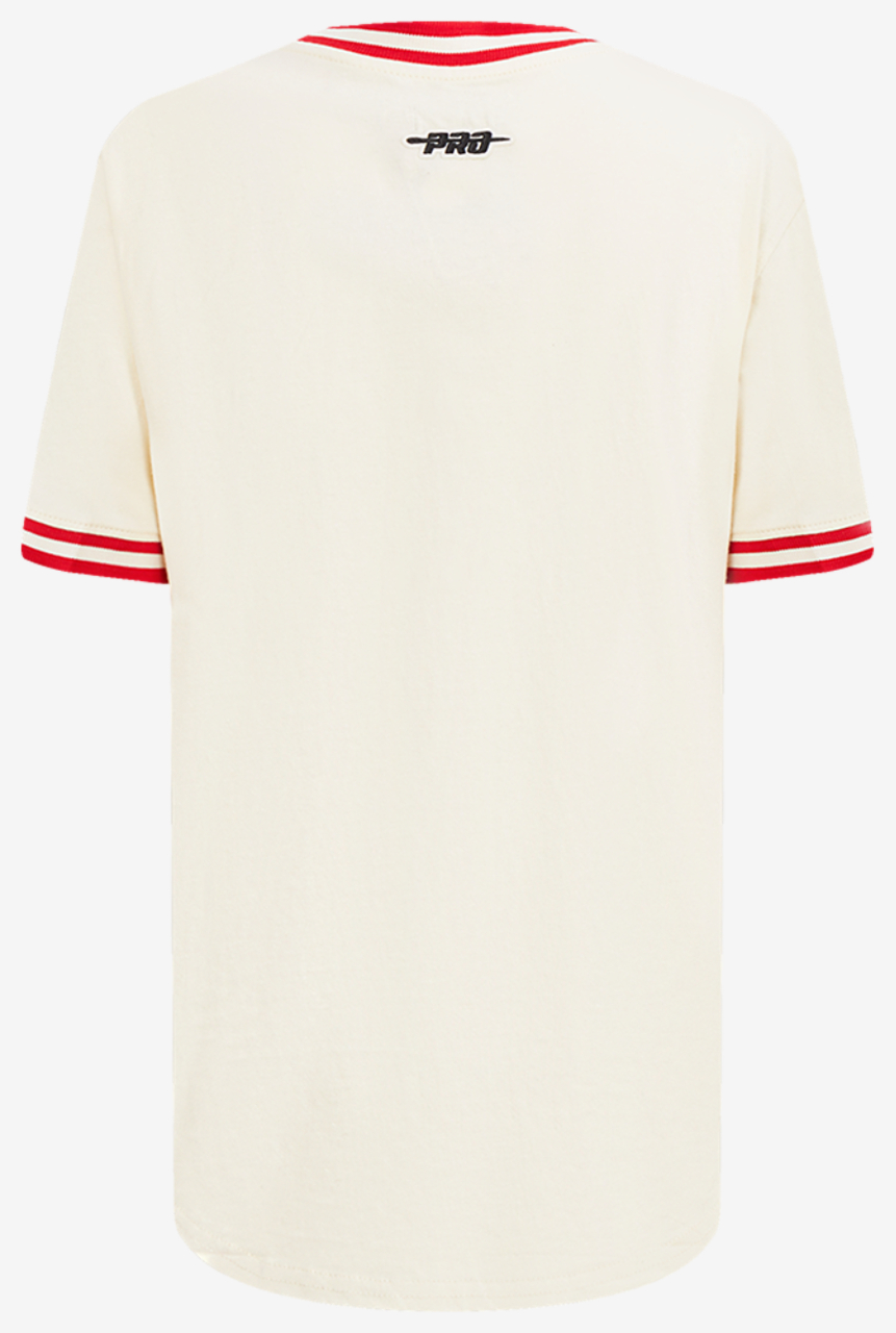 Pro Standard Atlanta Braves Retro Classic Ss Striped Rib Tee Image 2 of 7. Tap to open photo gallery.