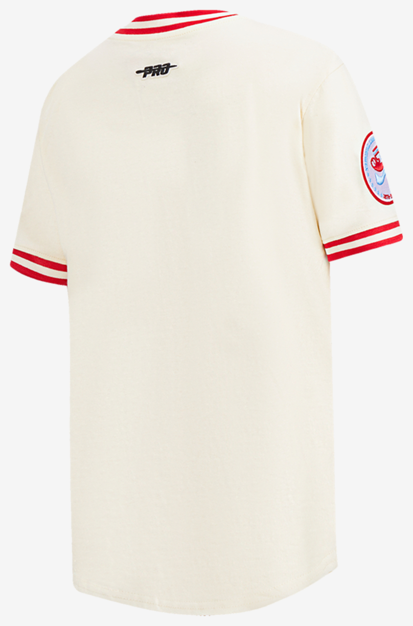 Pro Standard Atlanta Braves Retro Classic Ss Striped Rib Tee Image 4 of 7. Tap to open photo gallery.