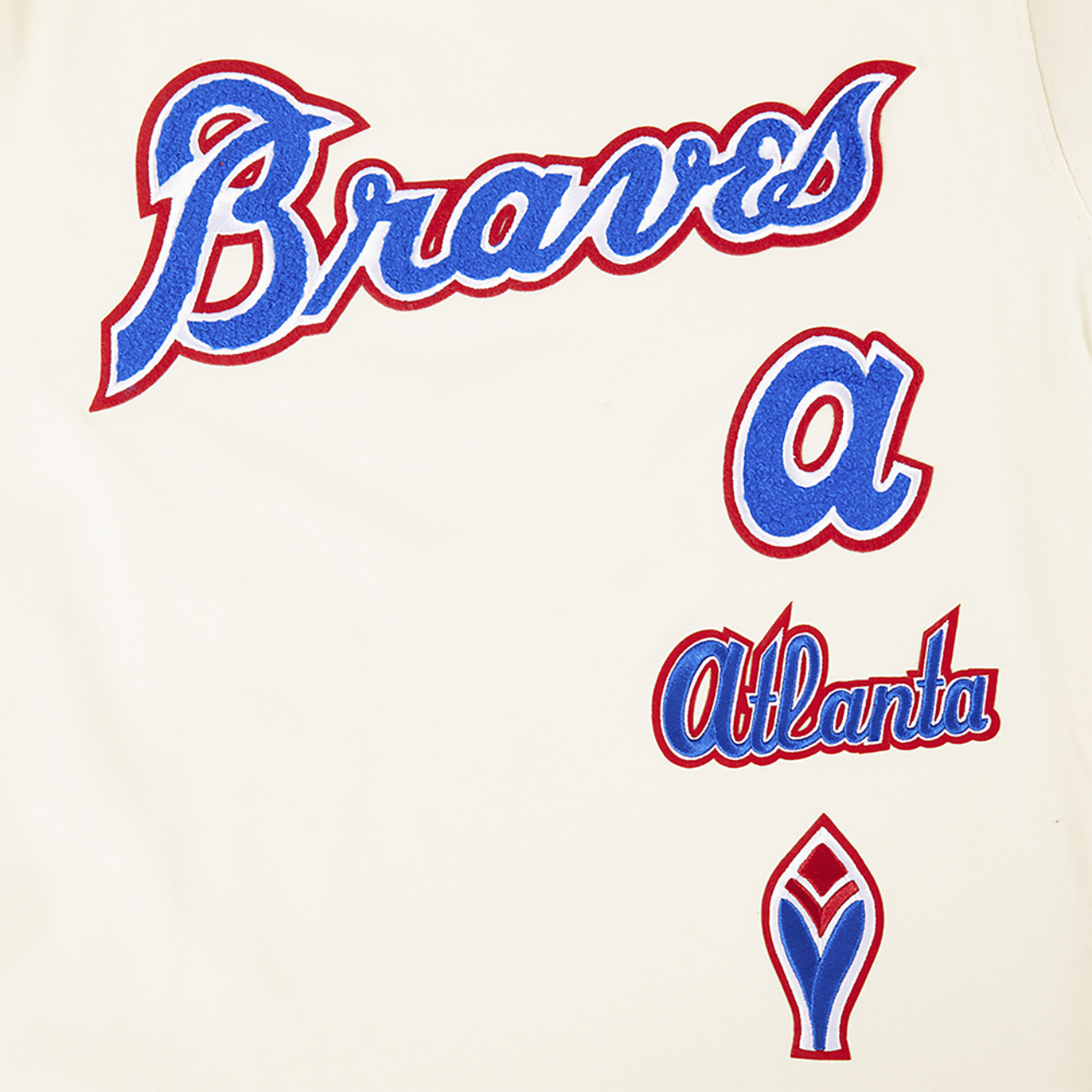 Pro Standard Atlanta Braves Retro Classic Ss Striped Rib Tee Image 6 of 7. Tap to open photo gallery.