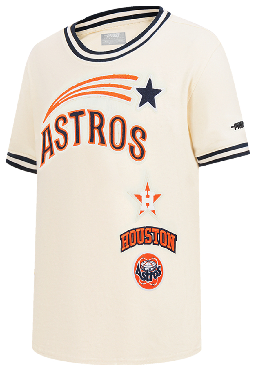 Pro Standard Houston Astros Retro Classic Ss Striped Rib Tee Image 3 of 8. Tap to open photo gallery.