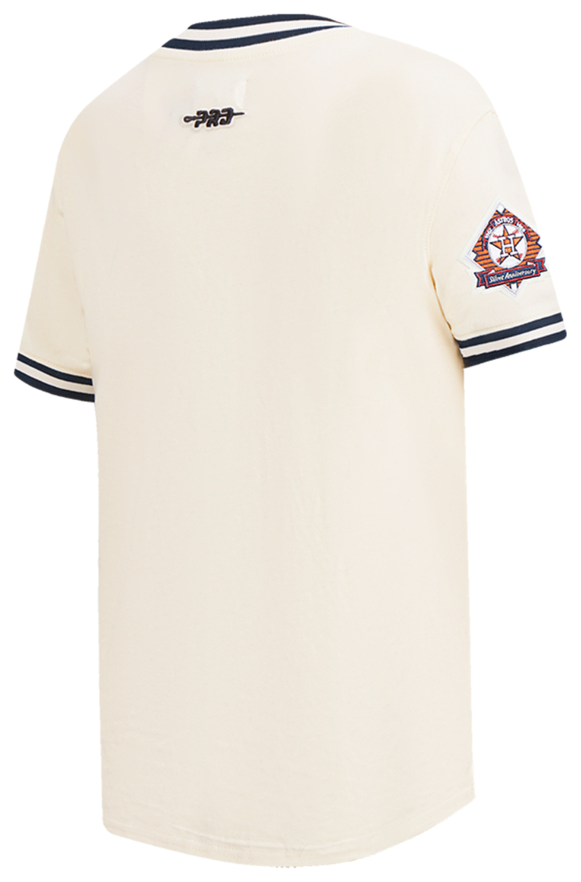 Pro Standard Houston Astros Retro Classic Ss Striped Rib Tee Image 4 of 8. Tap to open photo gallery.