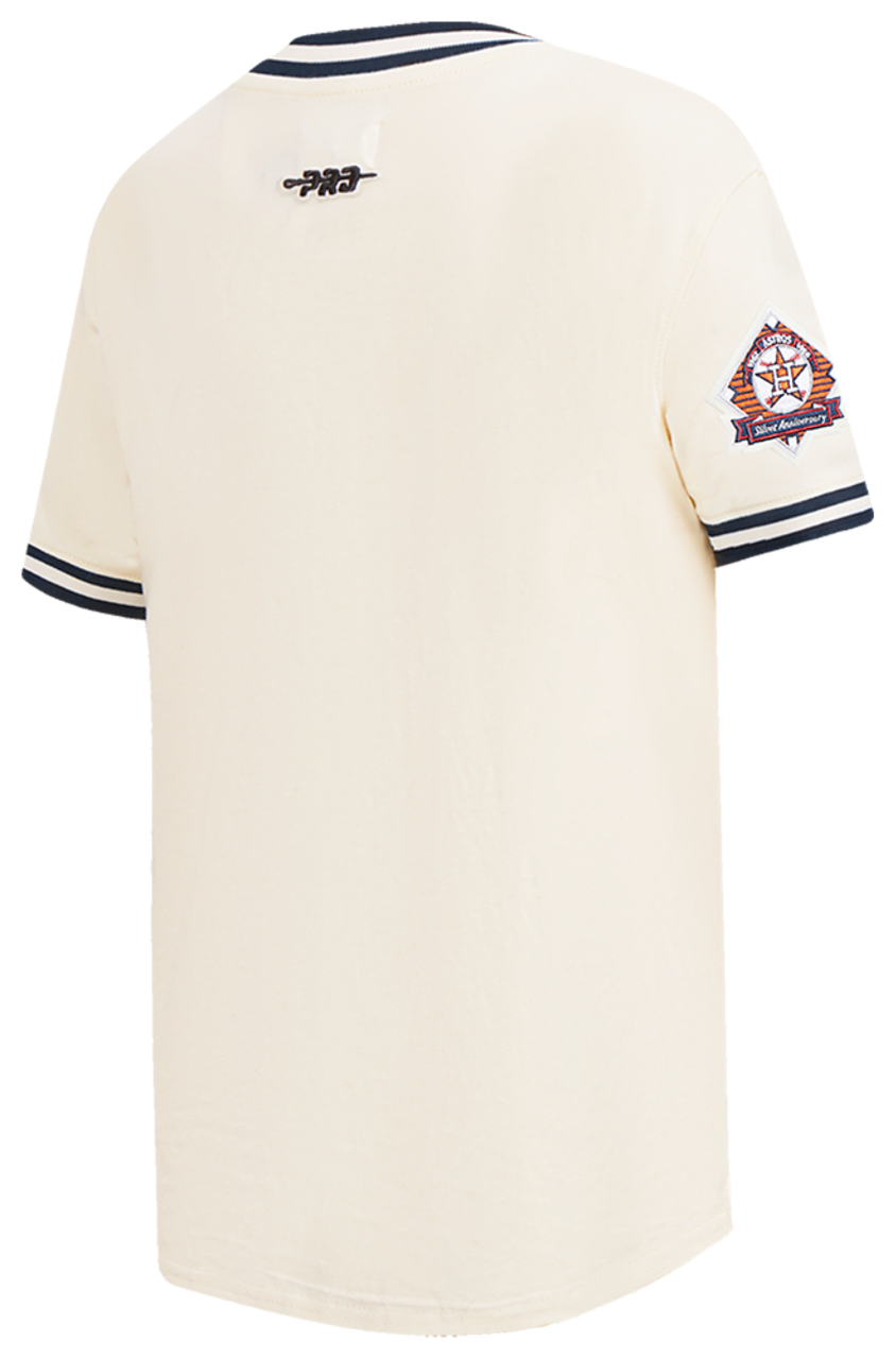 Pro Standard Houston Astros Retro Classic Ss Striped Rib Tee Image 4 of 8. Tap to open photo gallery.