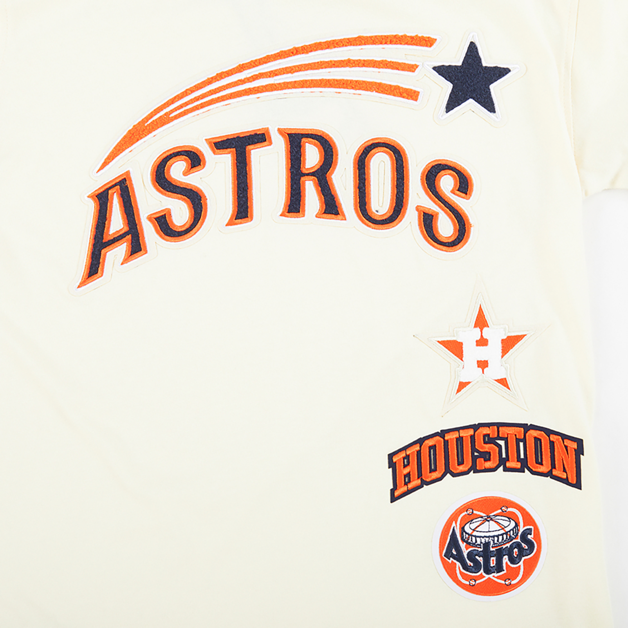 Pro Standard Houston Astros Retro Classic Ss Striped Rib Tee Image 8 of 8. Tap to open photo gallery.
