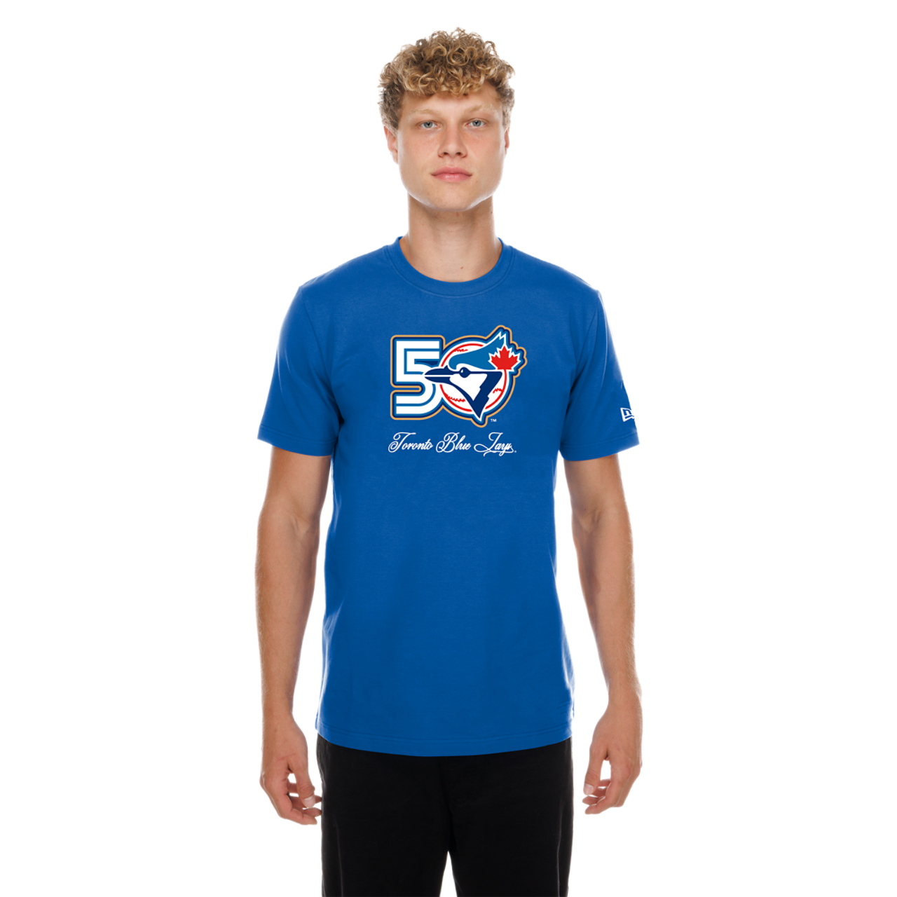 New Era Blue Jays 50th Anniversary T-Shirt  Image 1 of 4. Tap to open photo gallery.