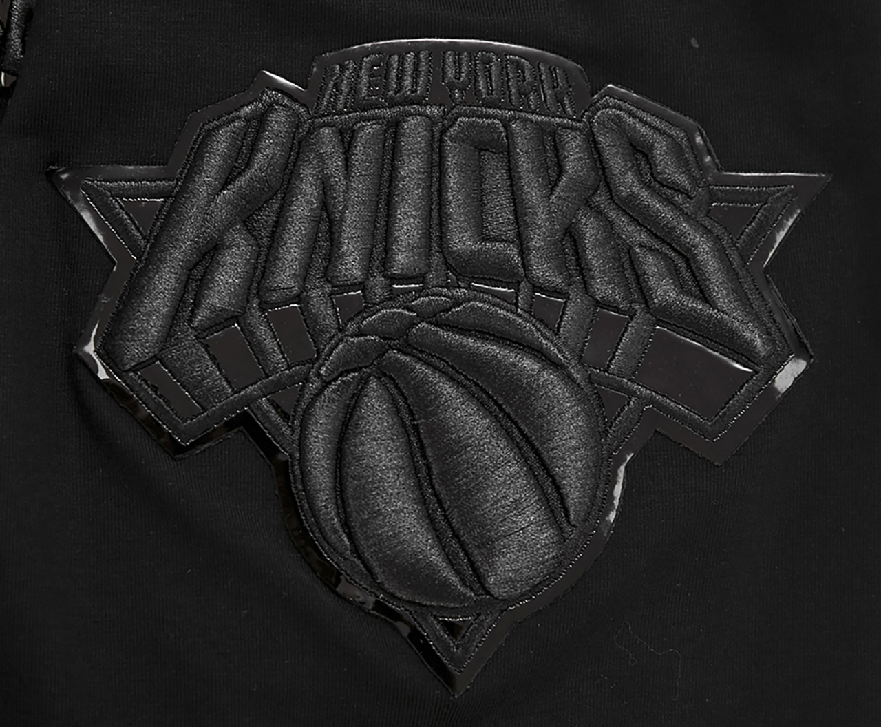 Pro Standard New York Knicks Triple Black SJ T-Shirt Image 7 of 7. Tap to open photo gallery.