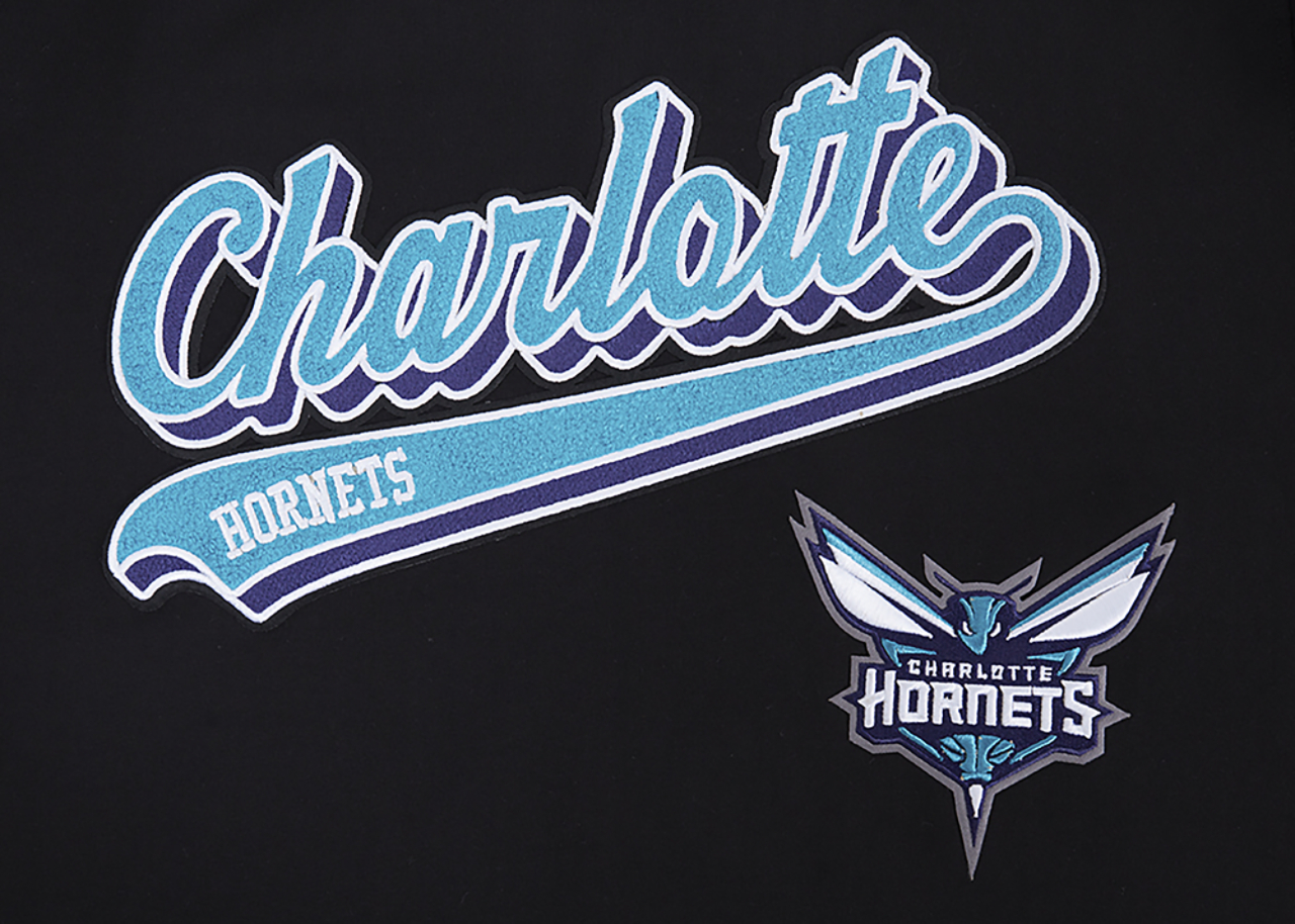 Pro Standard Hornets Script Tail SJ T-Shirt Image 5 of 7. Tap to open photo gallery.