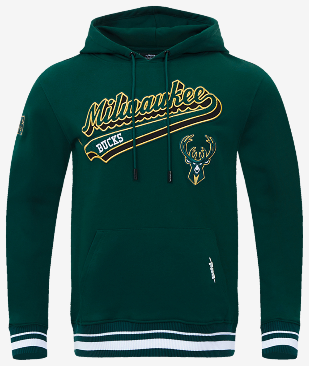 Pro Standard BUCKS SCRIPT TAIL RIB FLC PO HOODIE Image 1 of 8. Tap to open photo gallery.