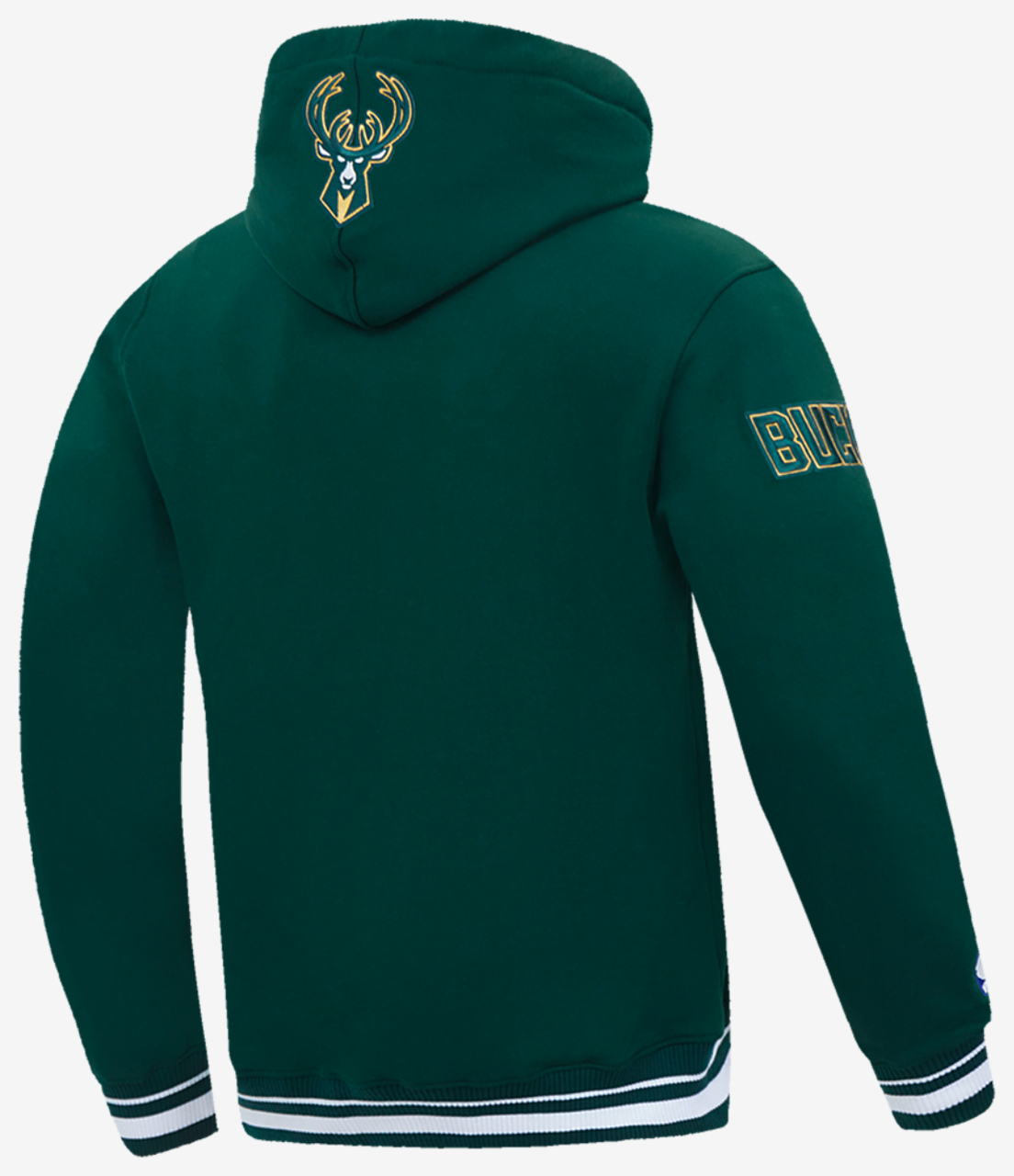 Pro Standard BUCKS SCRIPT TAIL RIB FLC PO HOODIE Image 4 of 8. Tap to open photo gallery.