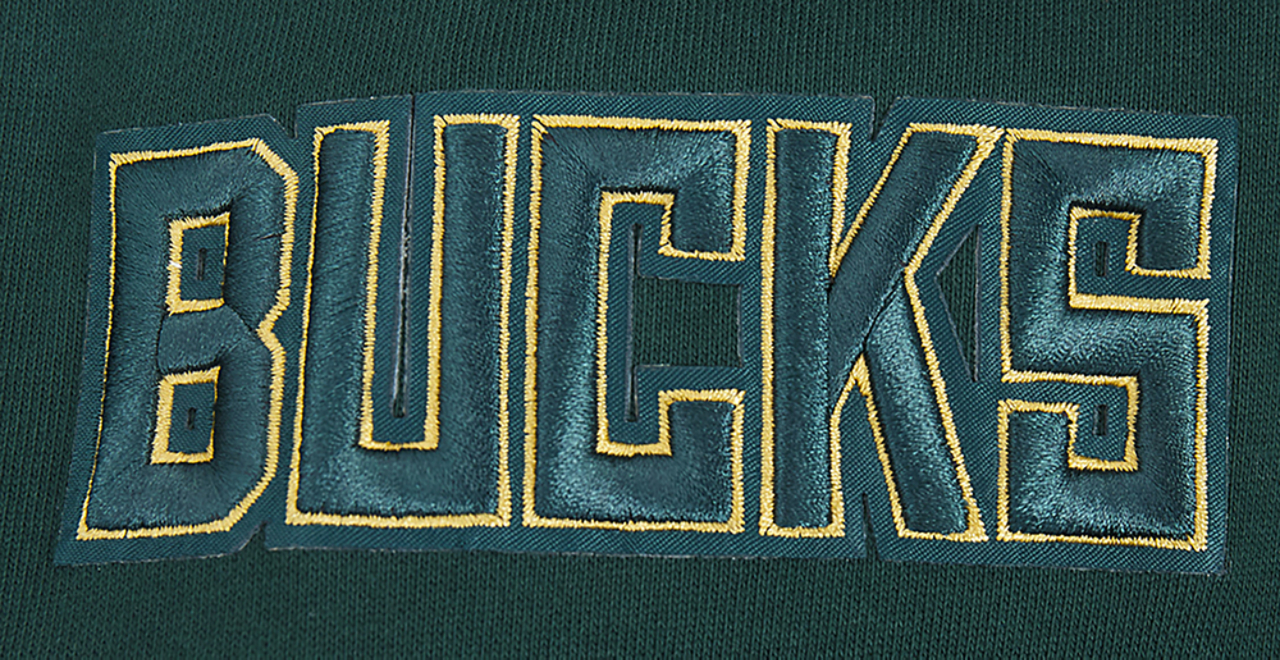 Pro Standard BUCKS SCRIPT TAIL RIB FLC PO HOODIE Image 6 of 8. Tap to open photo gallery.