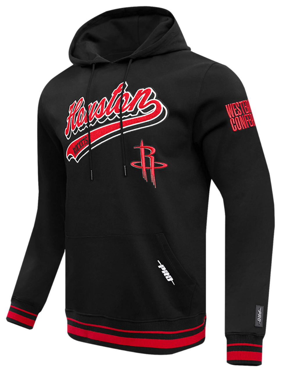 Pro Standard ROCKETS SCRIPT TAIL RIB FLC PO HOODIE Image 3 of 8. Tap to open photo gallery.