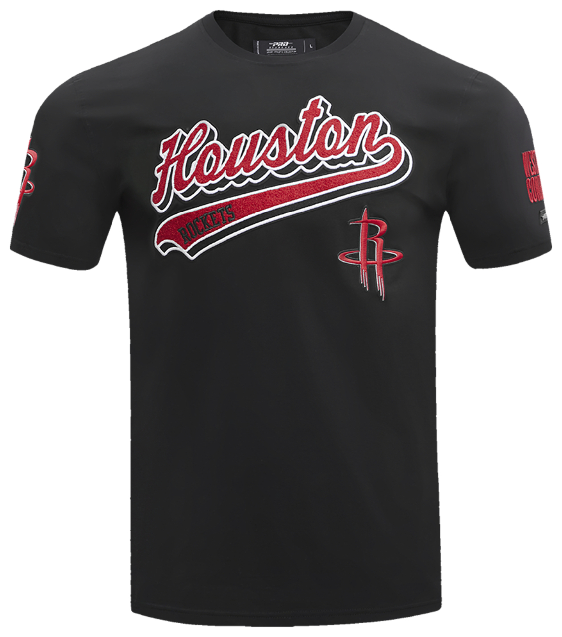 Pro Standard ROCKETS SCRIPT TAIL SJ TEE Image 1 of 7. Tap to open photo gallery.