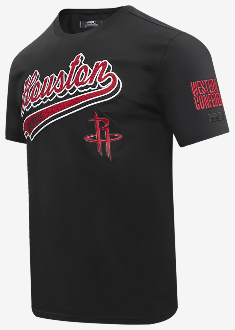 Pro Standard ROCKETS SCRIPT TAIL SJ TEE Image 3 of 7. Tap to open photo gallery.