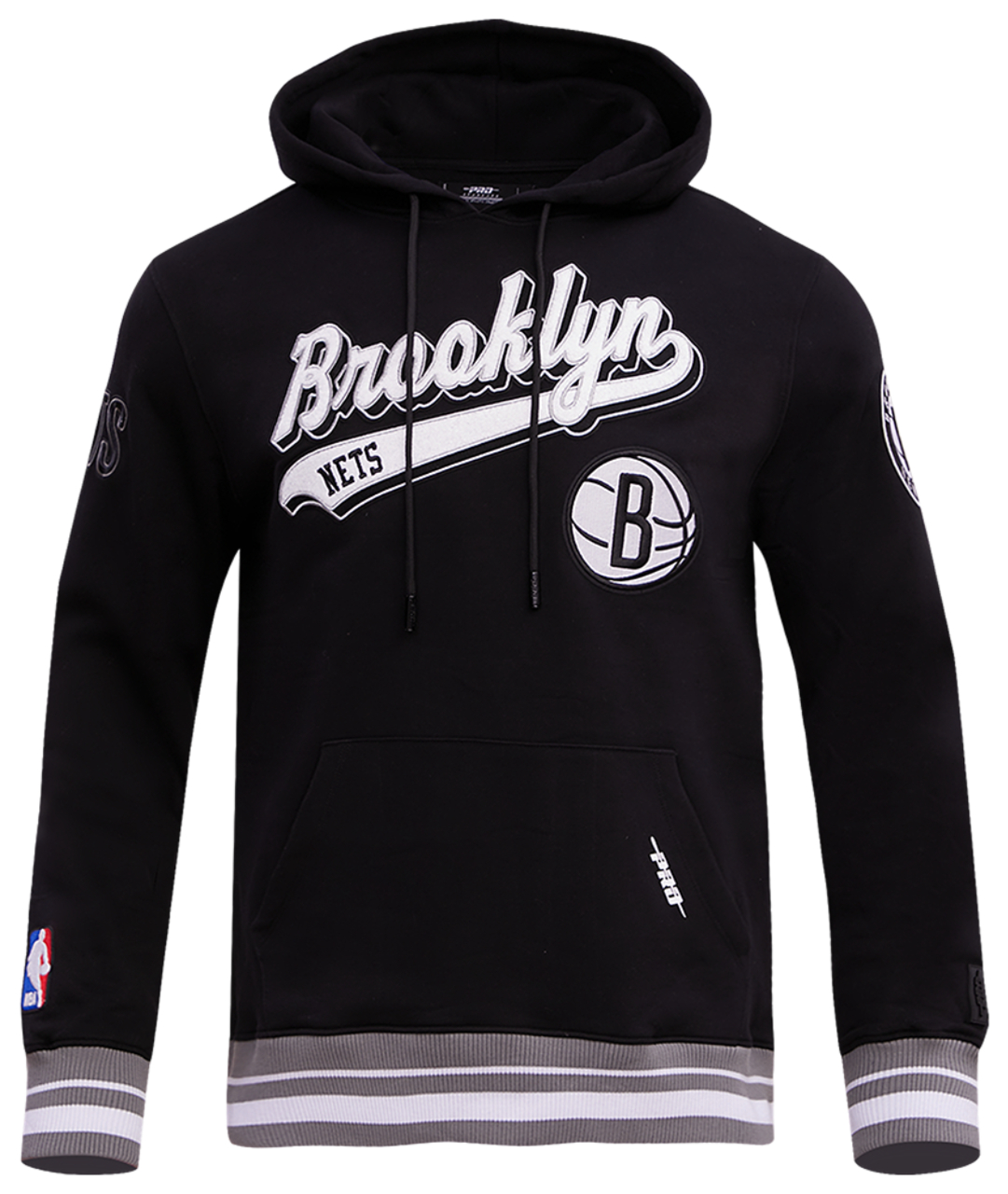 Pro Standard NETS SCRIPT TAIL RIB FLC PO HOODIE Image 1 of 8. Tap to open photo gallery.