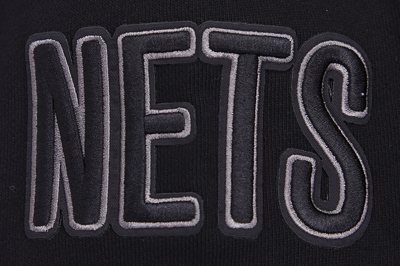Pro Standard NETS SCRIPT TAIL RIB FLC PO HOODIE Image 8 of 8. Tap to open photo gallery.