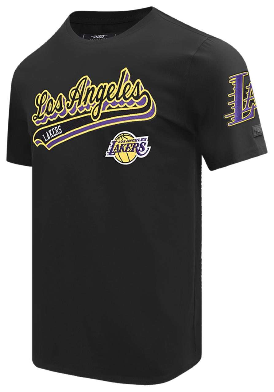 Pro Standard LAKERS SCRIPT TAIL SJ TEE Image 3 of 7. Tap to open photo gallery.