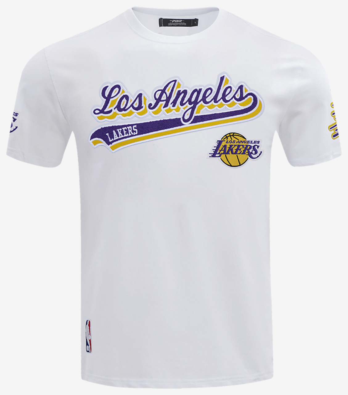 Pro Standard LAKERS SCRIPT TAIL SJ TEE Image 1 of 7. Tap to open photo gallery.