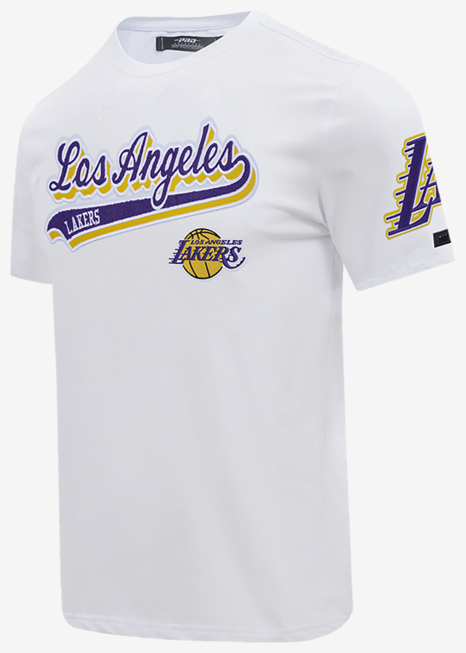 Pro Standard LAKERS SCRIPT TAIL SJ TEE Image 3 of 7. Tap to open photo gallery.