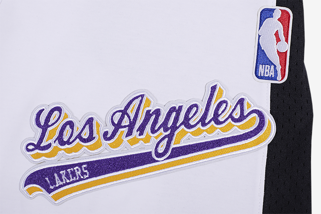 Pro Standard LAKERS SCRIPT TAIL DK 2.0 SHORT Image 6 of 9. Tap to open photo gallery.