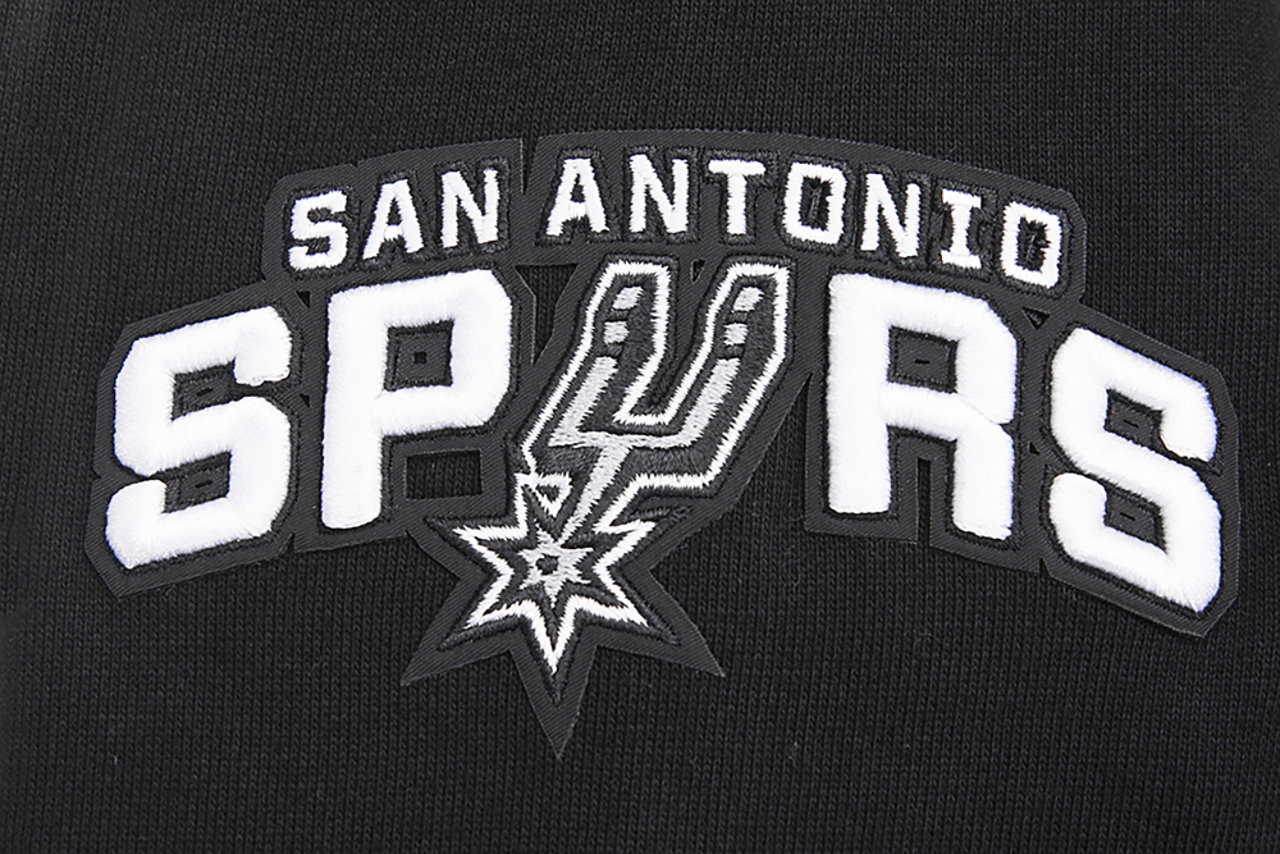 Pro Standard SPURS SCRIPT TAIL RIB FLC PO HOODIE Image 6 of 8. Tap to open photo gallery.