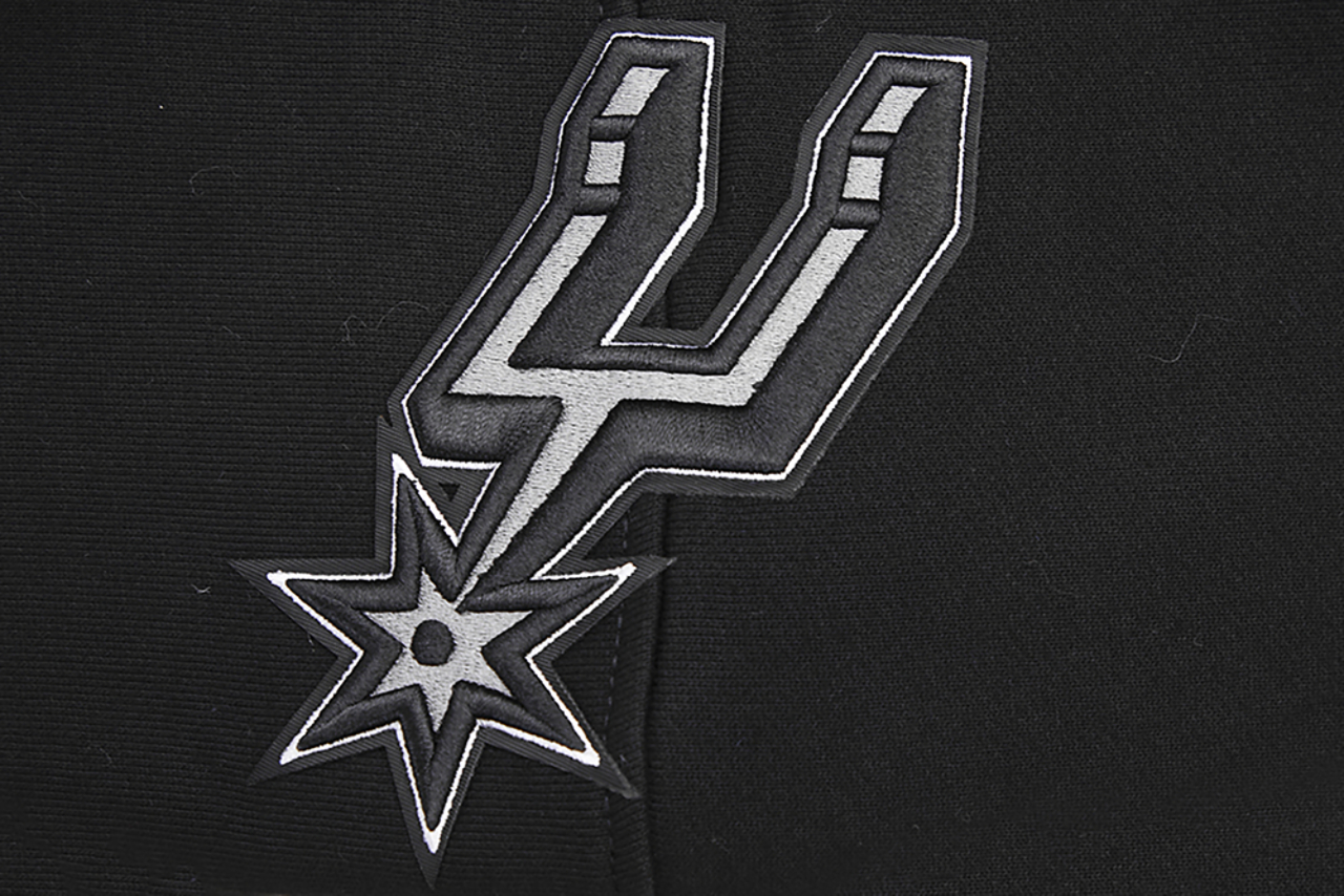 Pro Standard SPURS SCRIPT TAIL RIB FLC PO HOODIE Image 8 of 8. Tap to open photo gallery.
